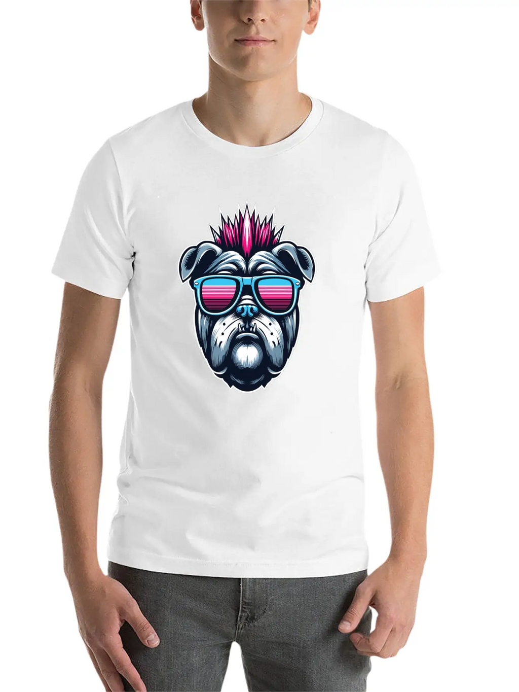 Punk Bulldog 1 Unisex Casual T-Shirt – Clean Design For Daily Comfort