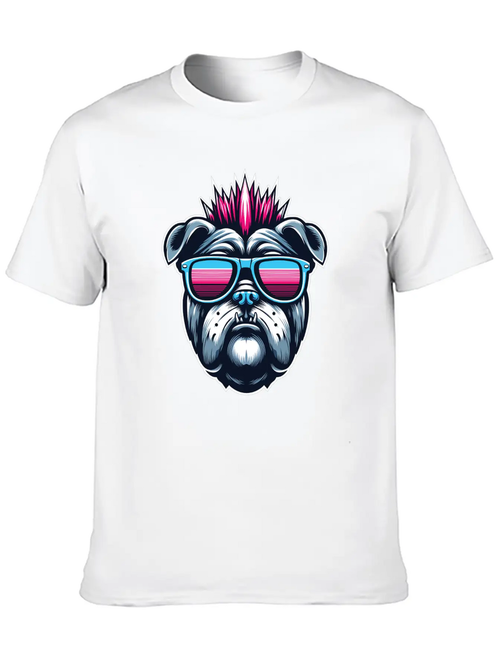 Punk Bulldog 1 Unisex Casual T-Shirt – Clean Design For Daily Comfort