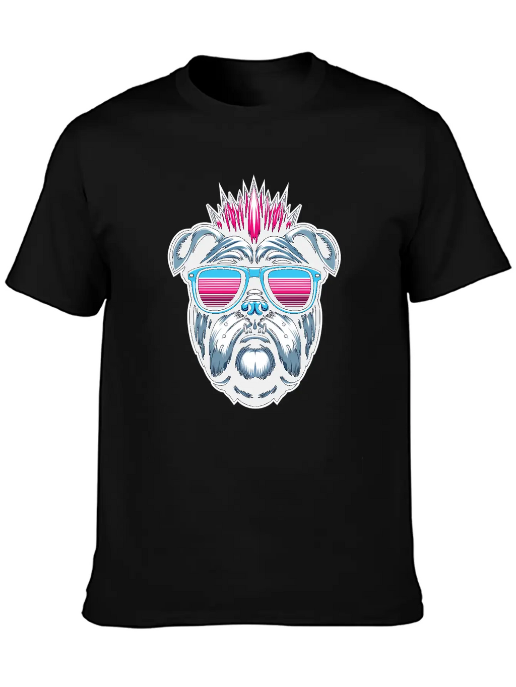 Punk Bulldog 1 Unisex Casual T-Shirt – Clean Design For Daily Comfort