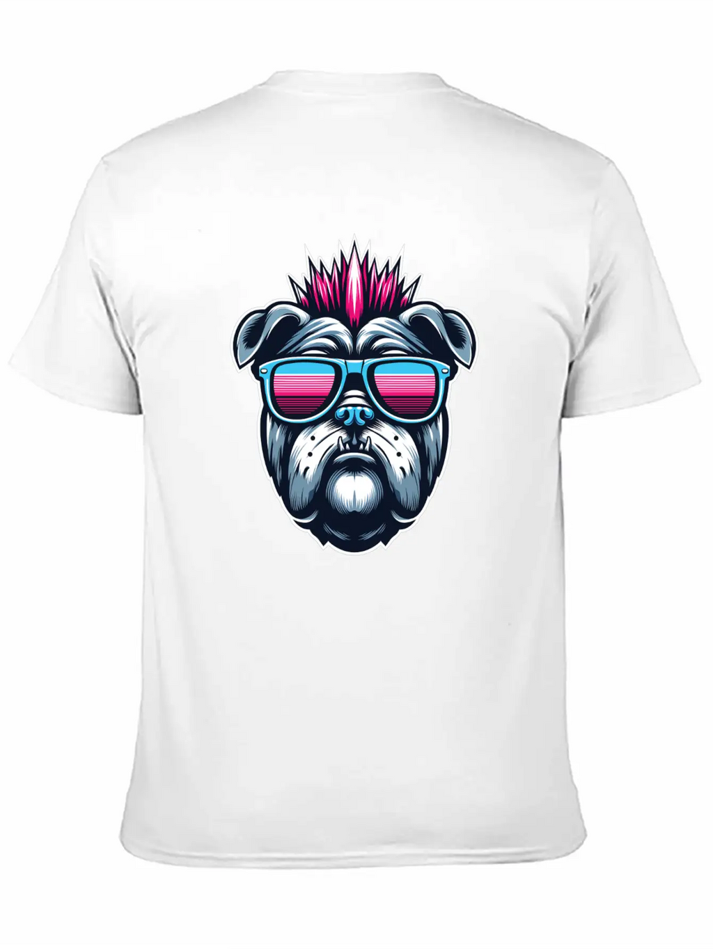 Punk Bulldog 1 Unisex Casual T-Shirt – Clean Design For Daily Comfort