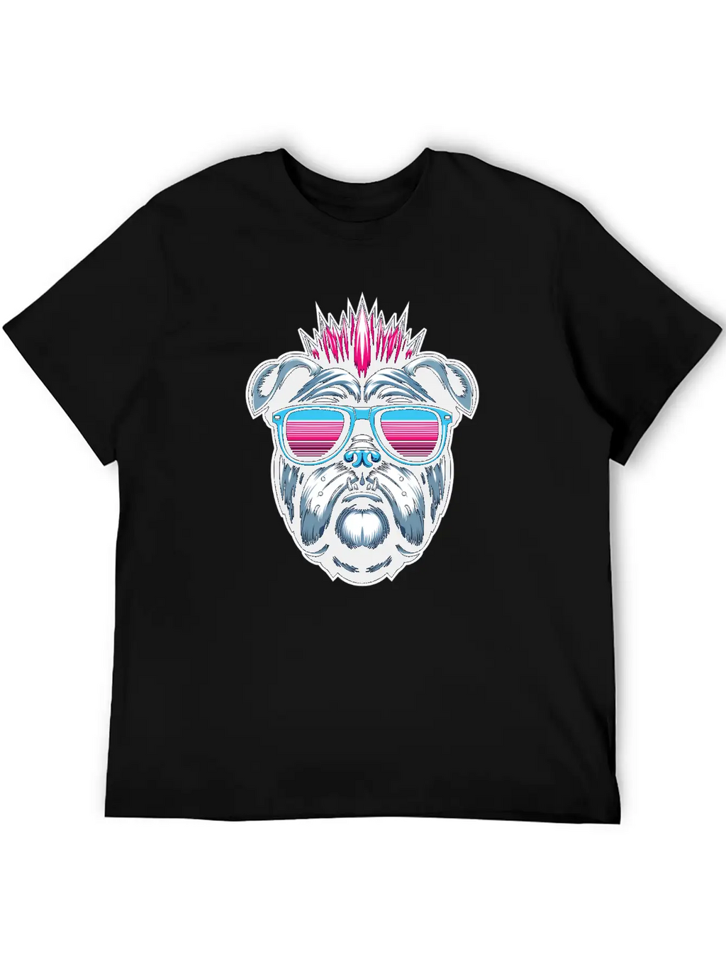Punk Bulldog 1 Unisex Casual T-Shirt – Clean Design For Daily Comfort