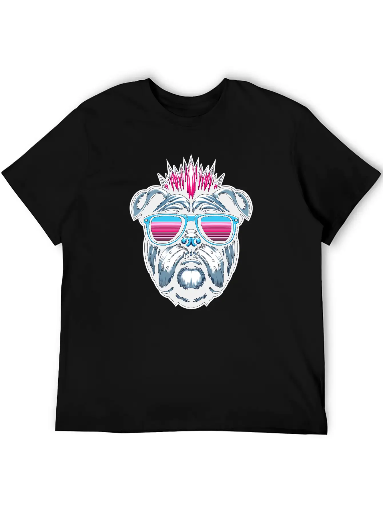 Punk Bulldog 1 Unisex Casual T-Shirt – Clean Design For Daily Comfort