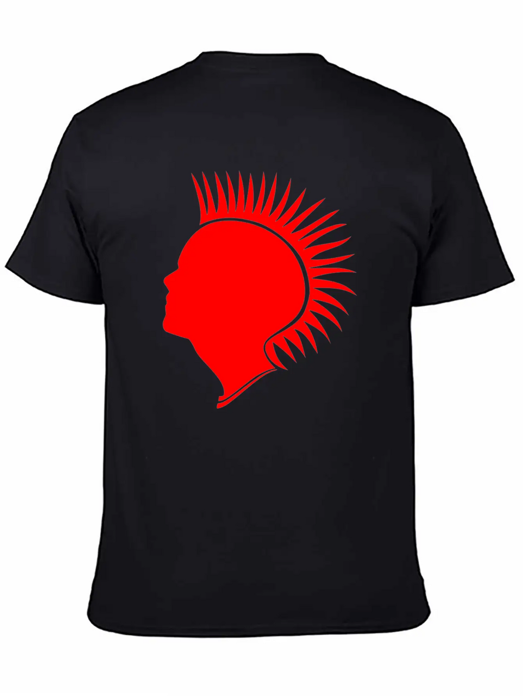 Punk Head - Red Unisex Casual T-Shirt – Clean Design For Daily Comfort
