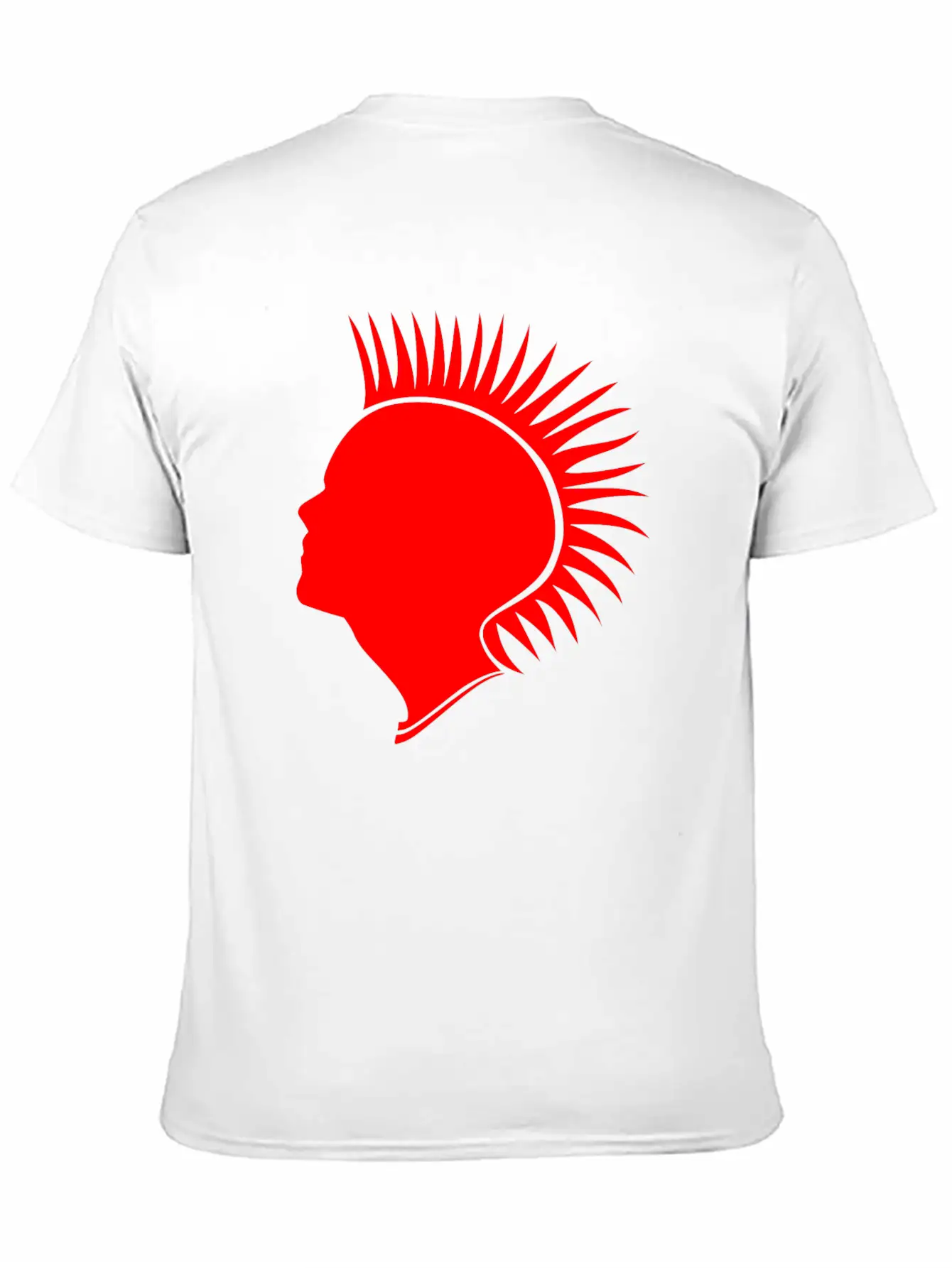 Punk Head - Red Unisex Casual T-Shirt – Clean Design For Daily Comfort