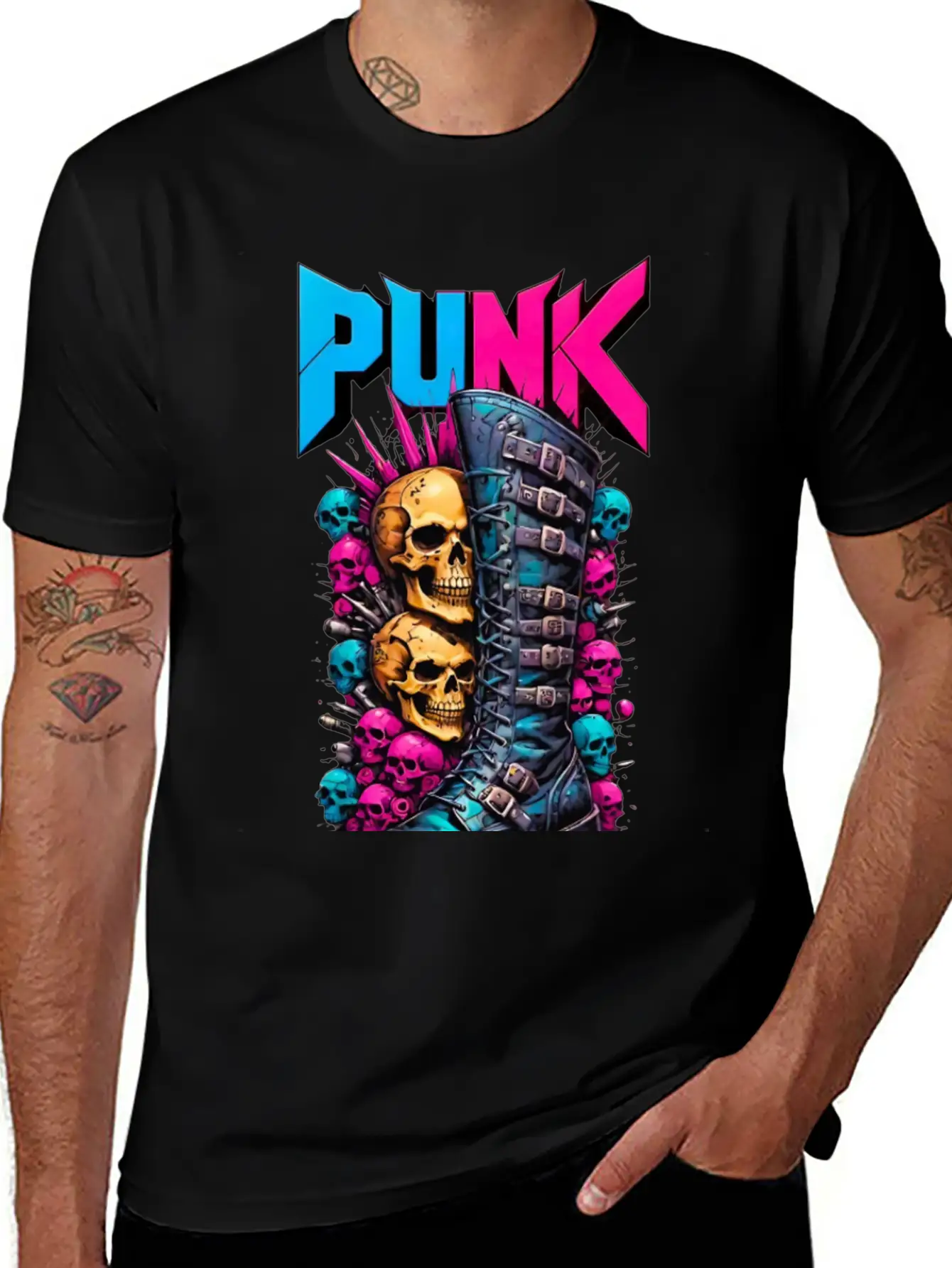 PUNK Modern Fit Casual T-Shirt – Clean And Versatile Design