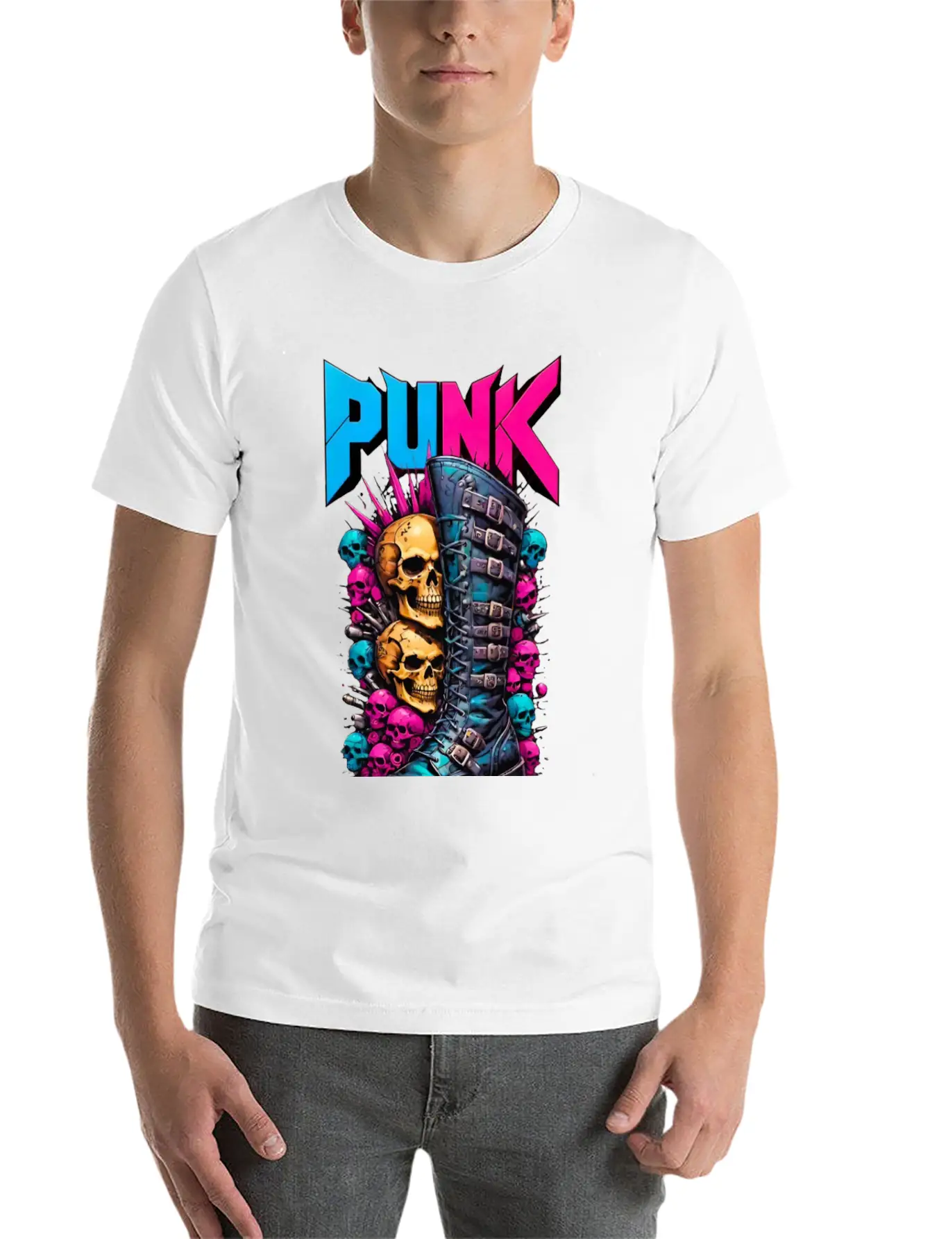 PUNK Modern Fit Casual T-Shirt – Clean And Versatile Design