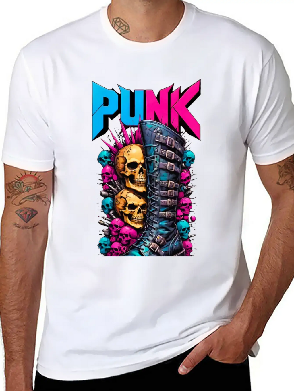 PUNK Modern Fit Casual T-Shirt – Clean And Versatile Design