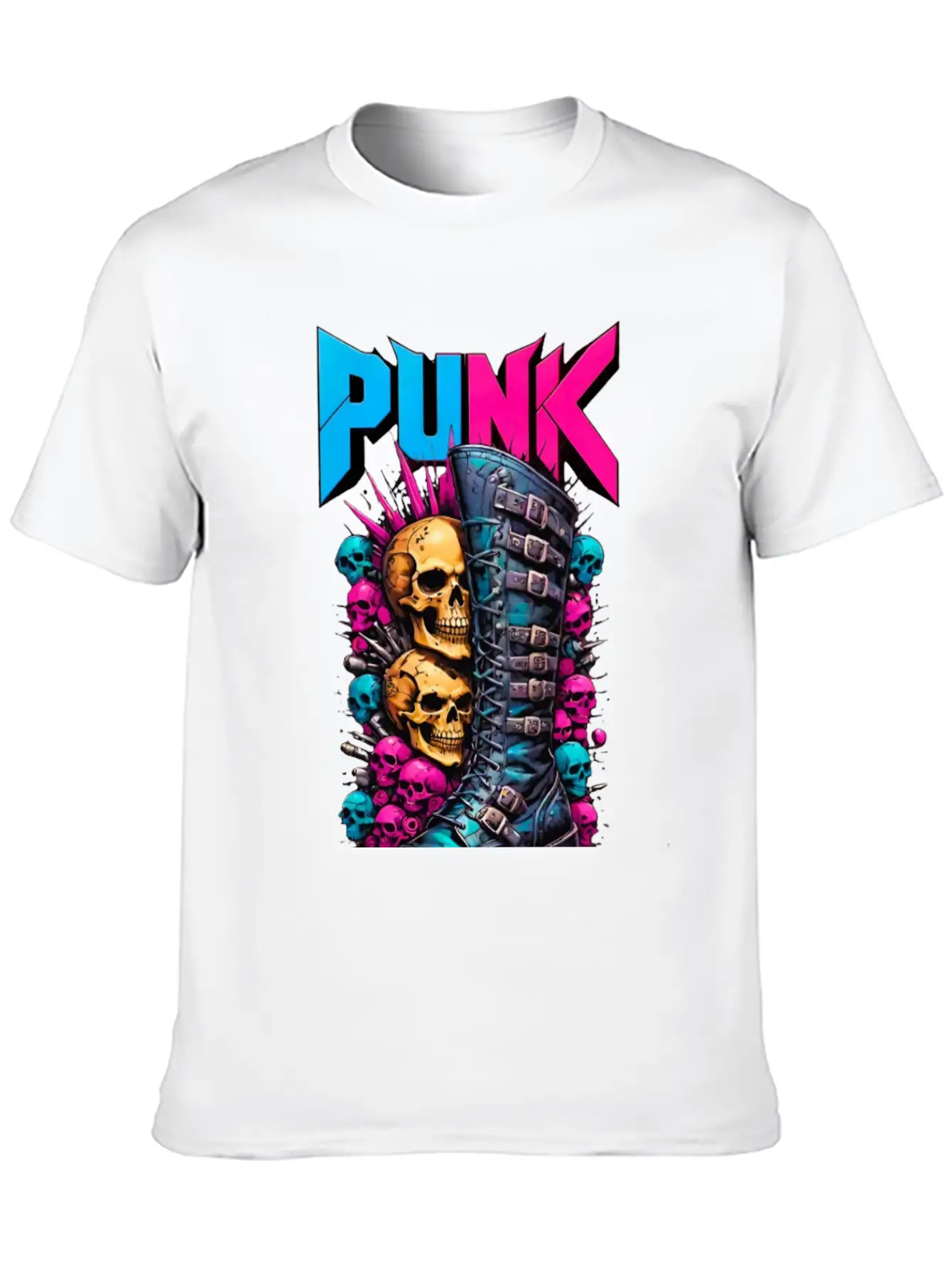 PUNK Modern Fit Casual T-Shirt – Clean And Versatile Design