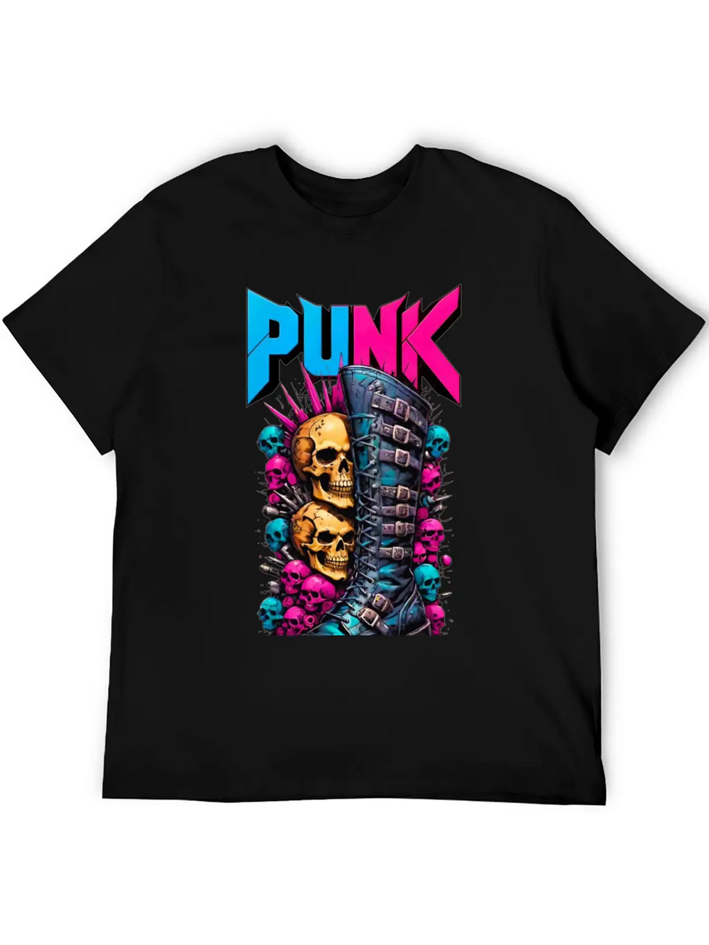 PUNK Modern Fit Casual T-Shirt – Clean And Versatile Design