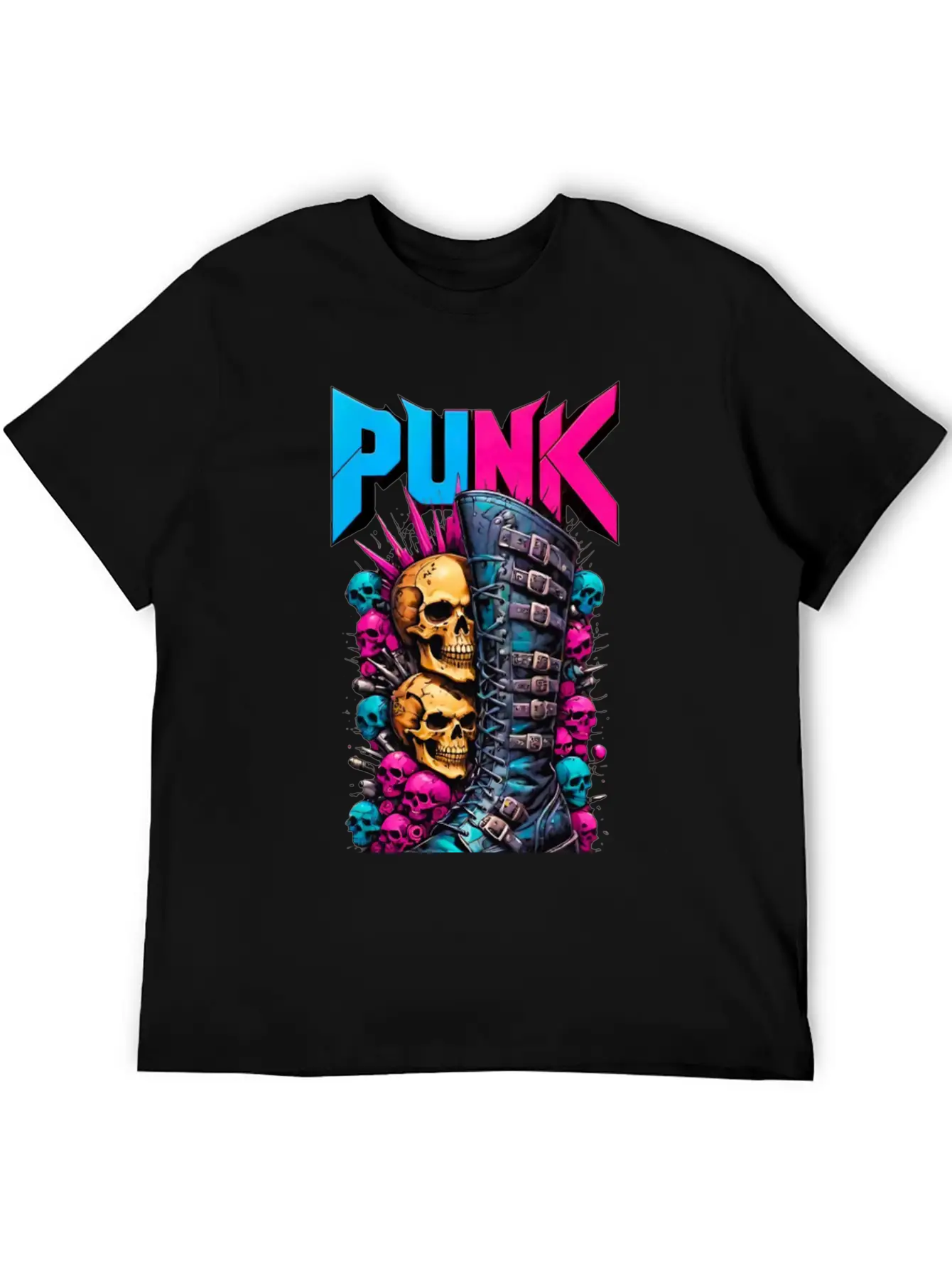 PUNK Modern Fit Casual T-Shirt – Clean And Versatile Design