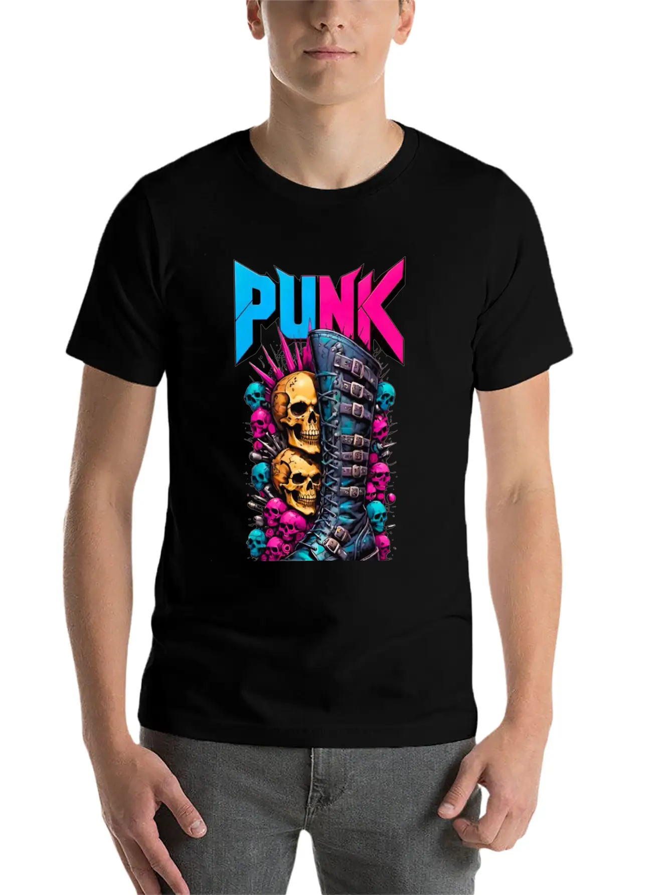 PUNK Modern Fit Casual T-Shirt – Clean And Versatile Design