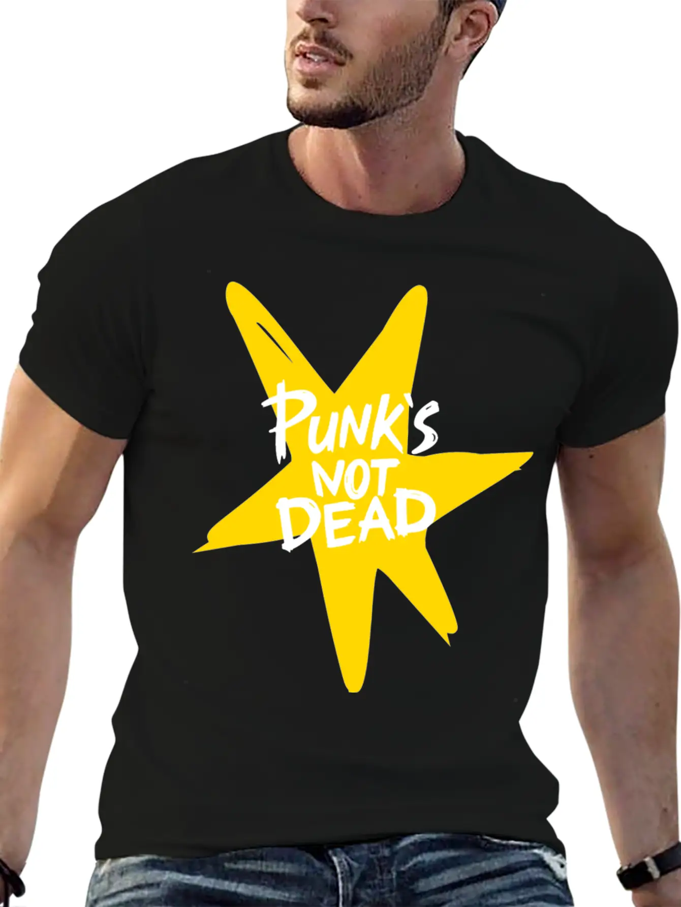Punk Rock Essential Cotton Tee For Daily Outfits – Unisex Style