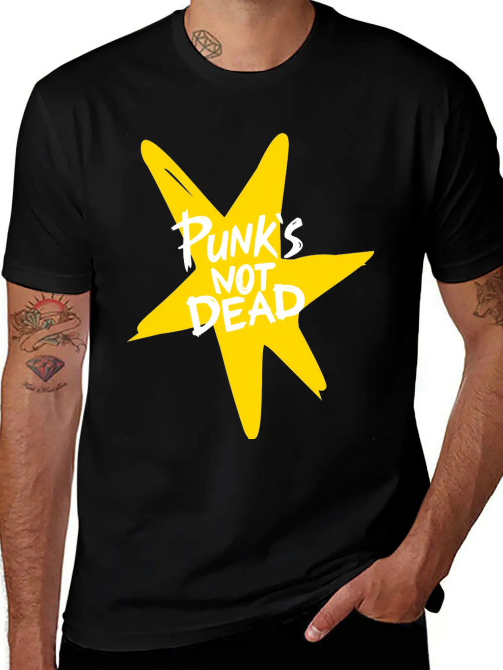 Punk Rock Essential Cotton Tee For Daily Outfits – Unisex Style