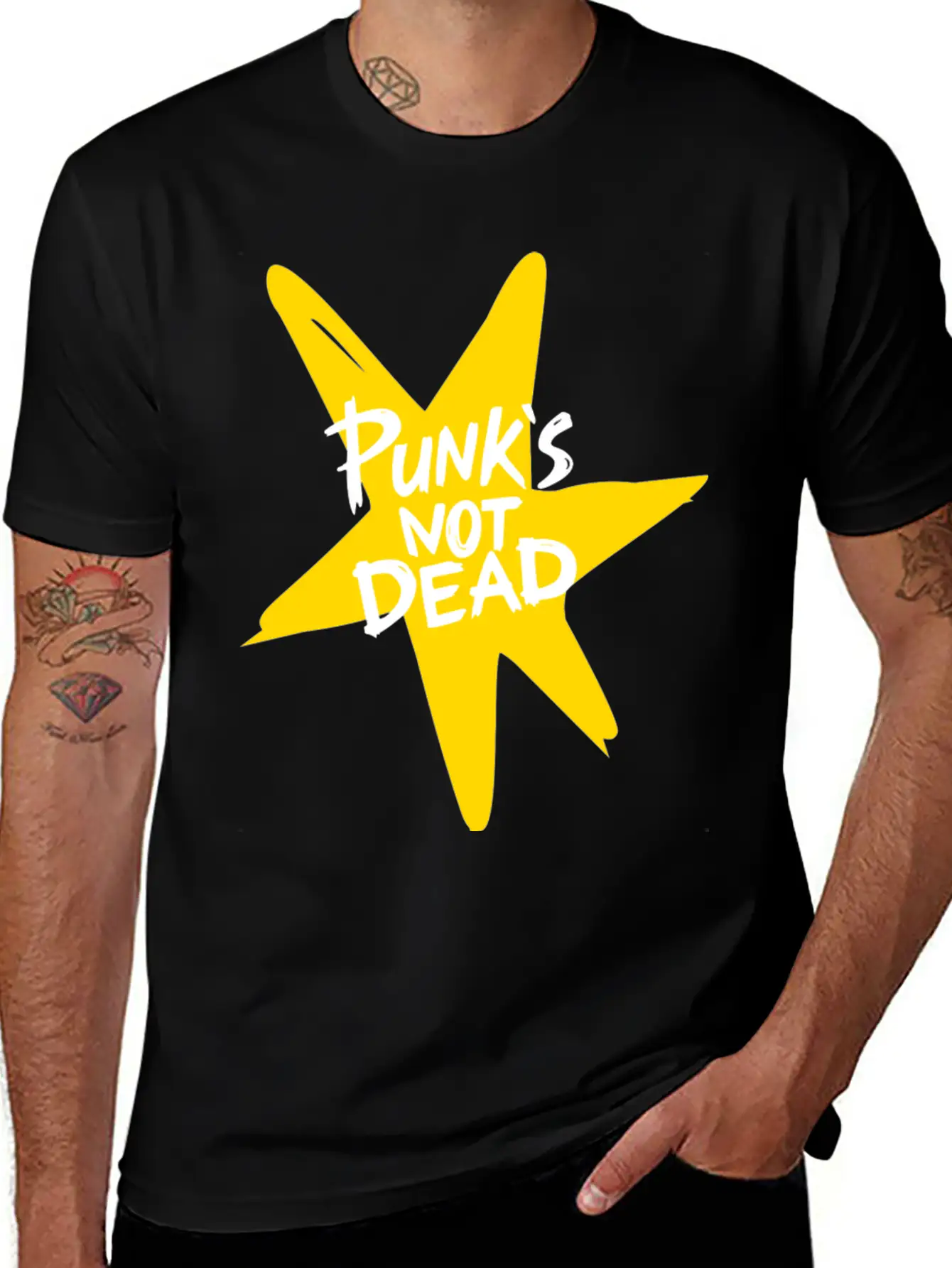 Punk Rock Essential Cotton Tee For Daily Outfits – Unisex Style