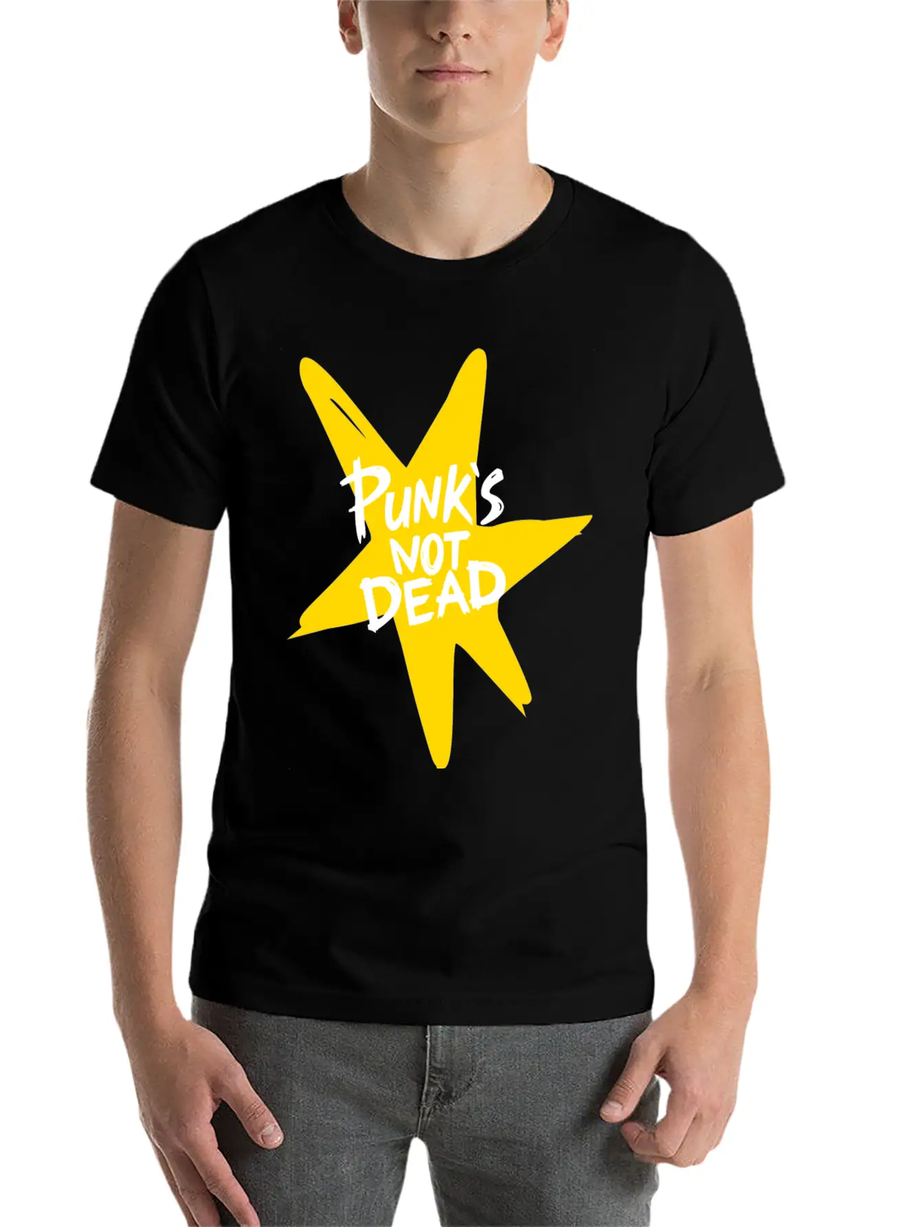 Punk Rock Essential Cotton Tee For Daily Outfits – Unisex Style