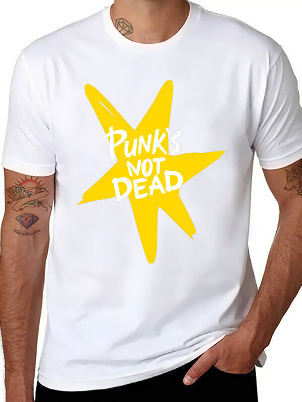 Punk Rock Essential Cotton Tee For Daily Outfits – Unisex Style