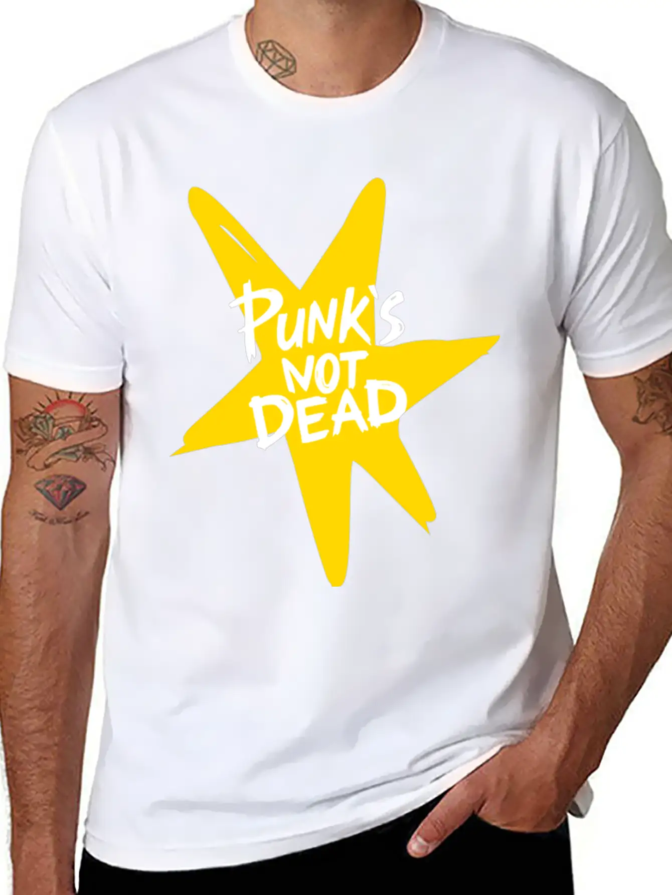 Punk Rock Essential Cotton Tee For Daily Outfits – Unisex Style