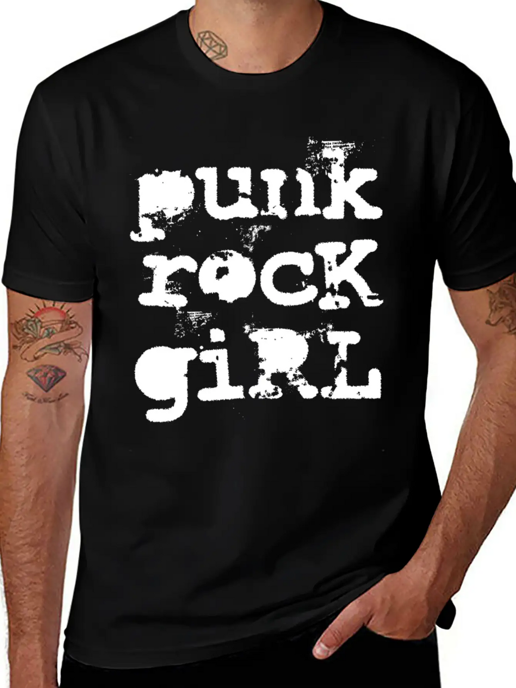 Punk Rock Girl Breathable Soft Cotton T-Shirt – Timeless Casual Look