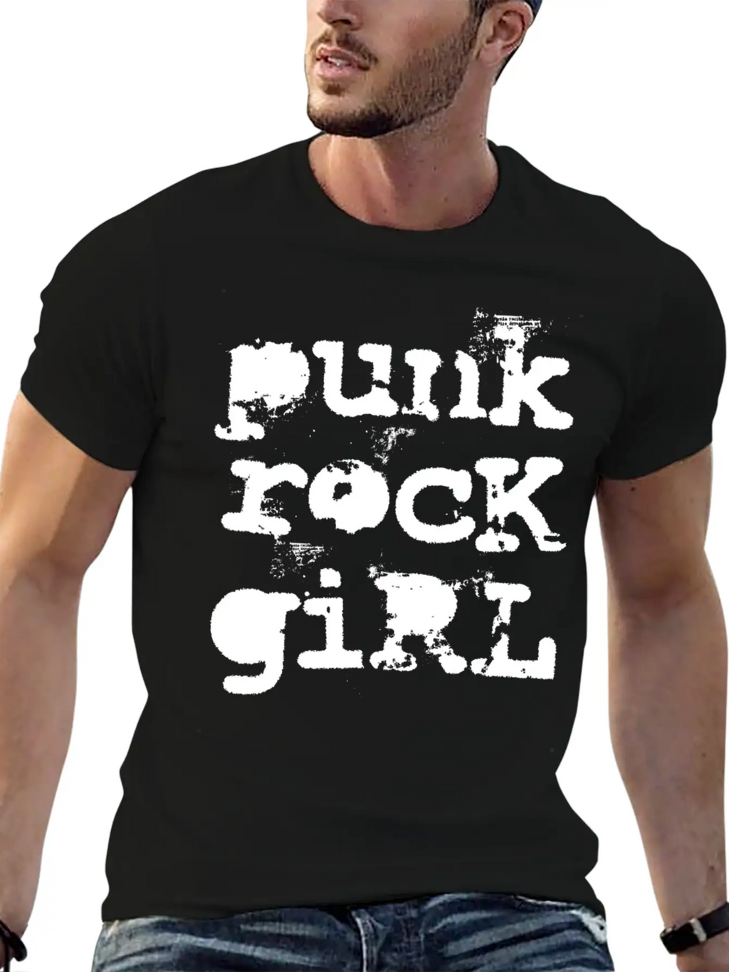 Punk Rock Girl Breathable Soft Cotton T-Shirt – Timeless Casual Look