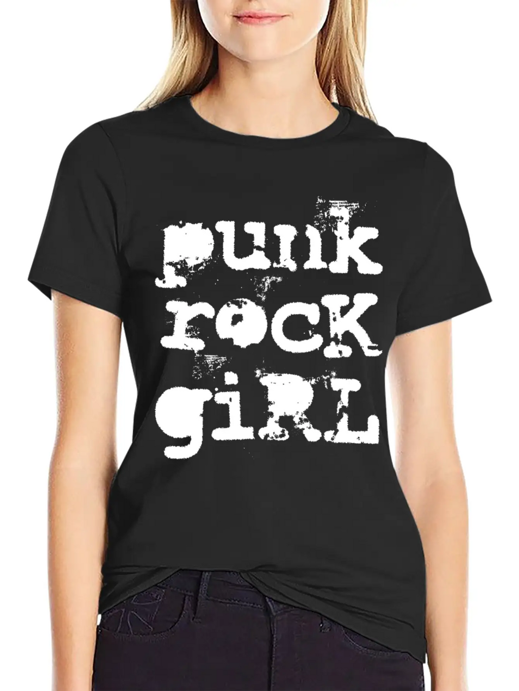 Punk Rock Girl Breathable Soft Cotton T-Shirt – Timeless Casual Look