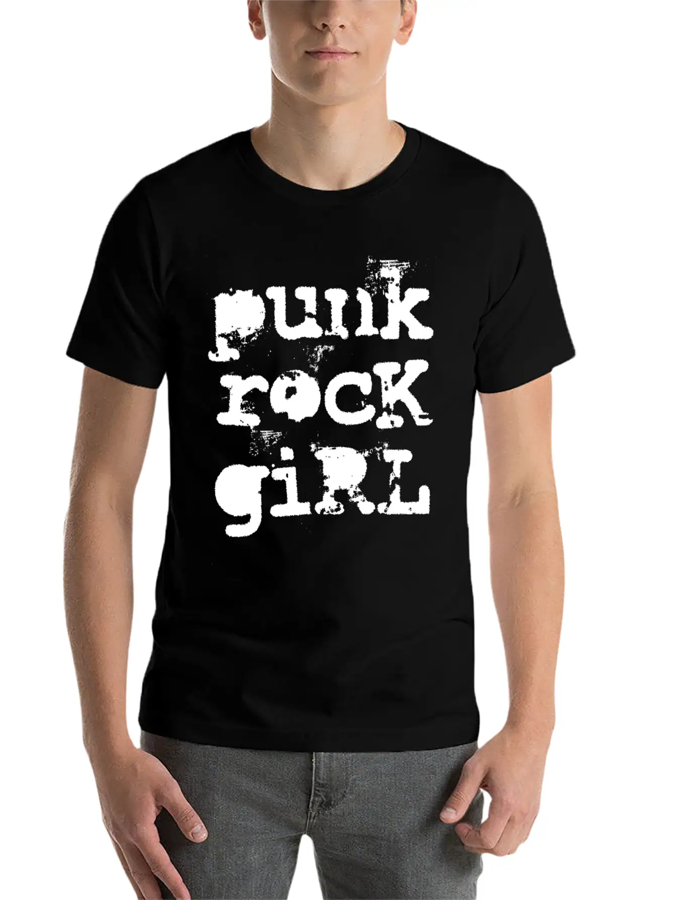 Punk Rock Girl Breathable Soft Cotton T-Shirt – Timeless Casual Look