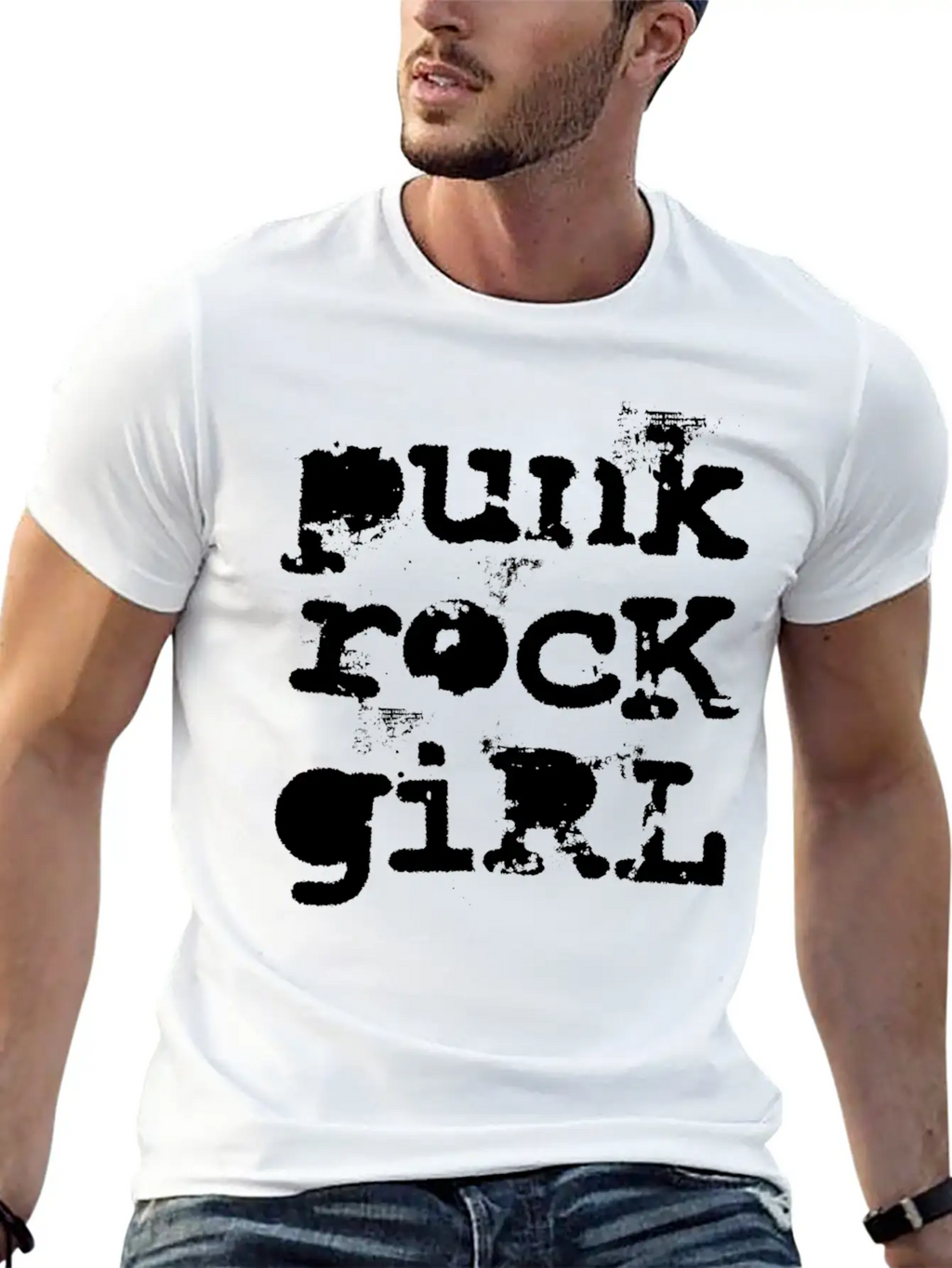 Punk Rock Girl Breathable Soft Cotton T-Shirt – Timeless Casual Look