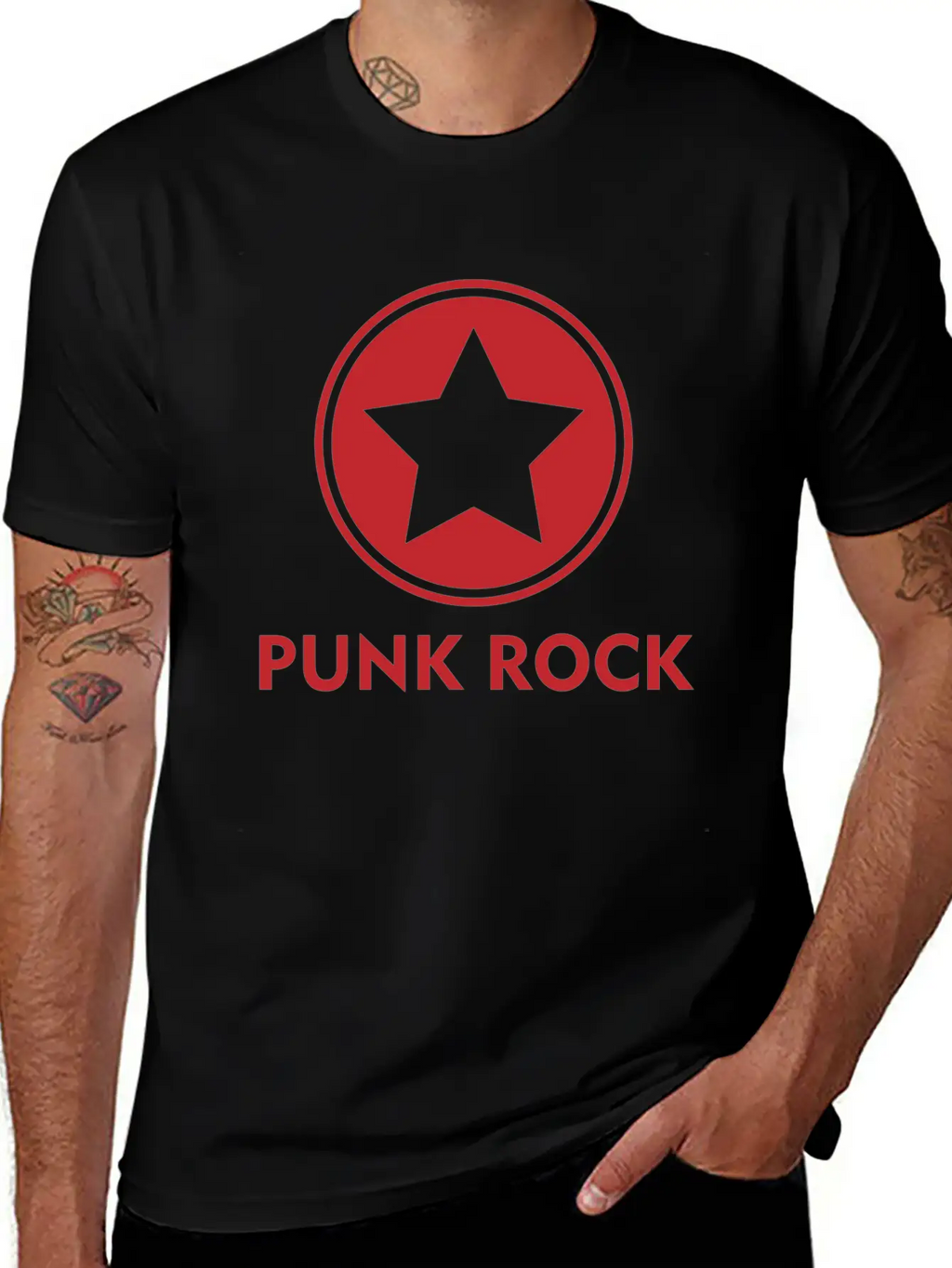 Punk Rock Shirt Star Punk Anarchy Classic Cotton Tee – Unisex Comfort For Any Season