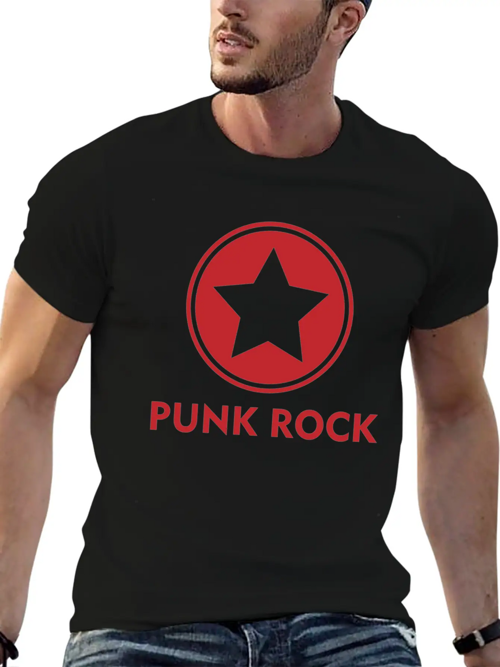 Punk Rock Shirt Star Punk Anarchy Classic Cotton Tee – Unisex Comfort For Any Season