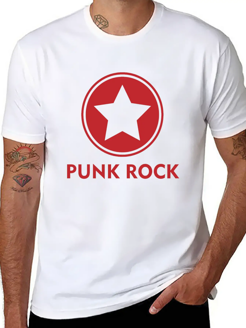 Punk Rock Shirt Star Punk Anarchy Classic Cotton Tee – Unisex Comfort For Any Season