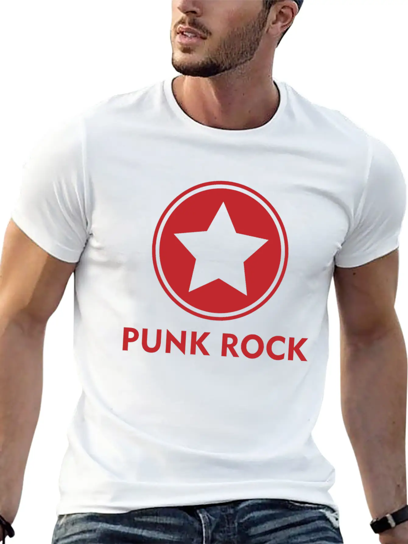 Punk Rock Shirt Star Punk Anarchy Classic Cotton Tee – Unisex Comfort For Any Season