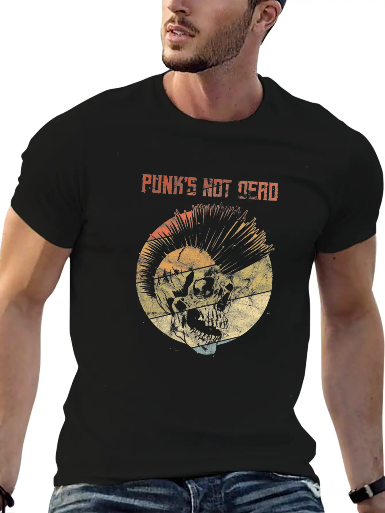 Punk's Not Dead Punk Rock Punker Stylish Everyday T-Shirt – Unisex Basic Cotton Tee
