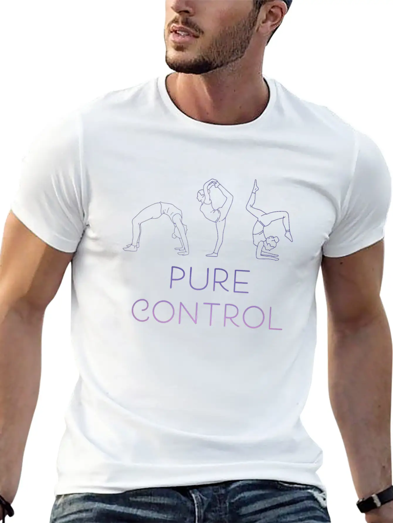 Pure Control Yoga Fitness For Meditation Training Breathable Graphic T-Shirt – Perfect For Casual Days