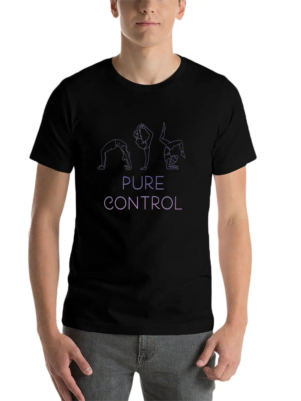 Pure Control Yoga Fitness For Meditation Training Breathable Graphic T-Shirt – Perfect For Casual Days