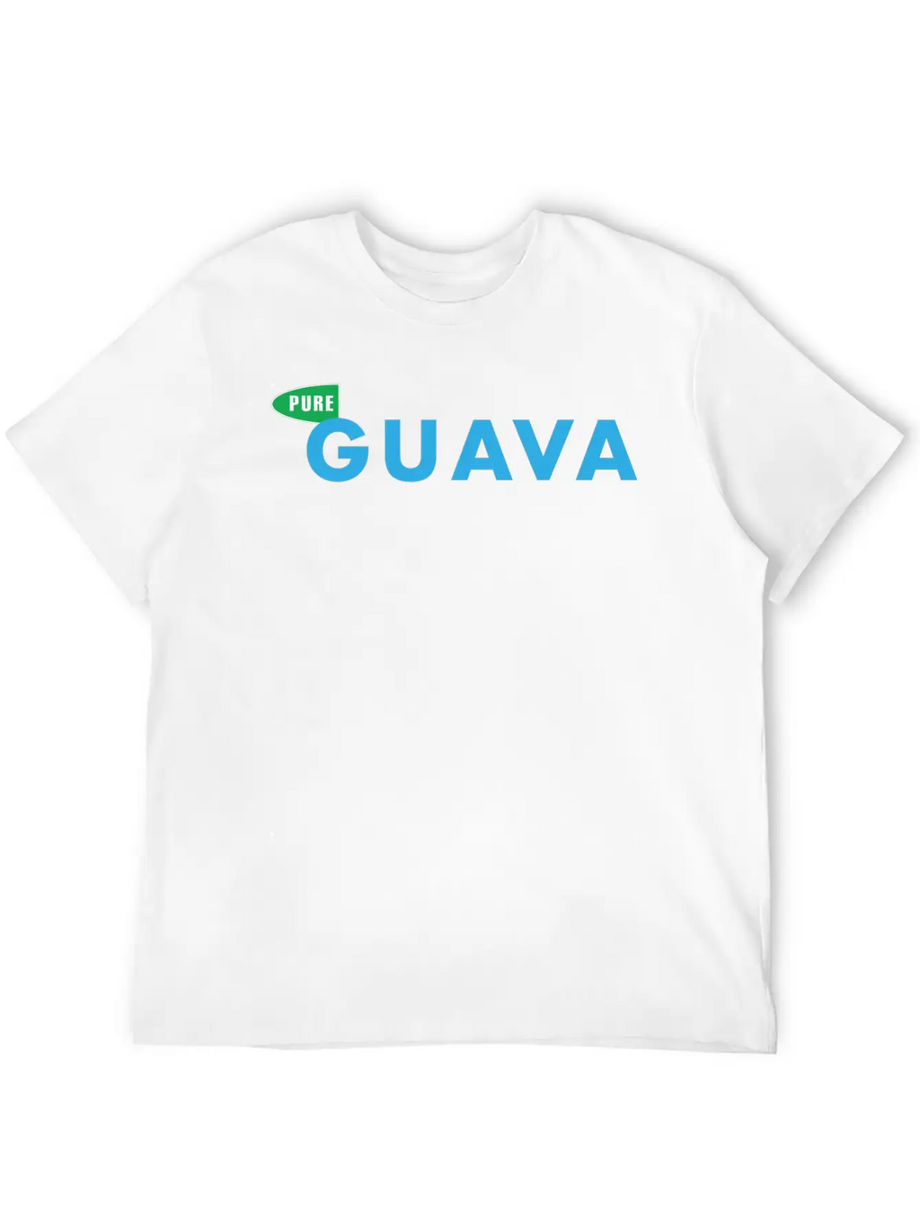 Pure Guava CD Logo Basic Graphic T-Shirt – Daily Comfort In Soft Cotton