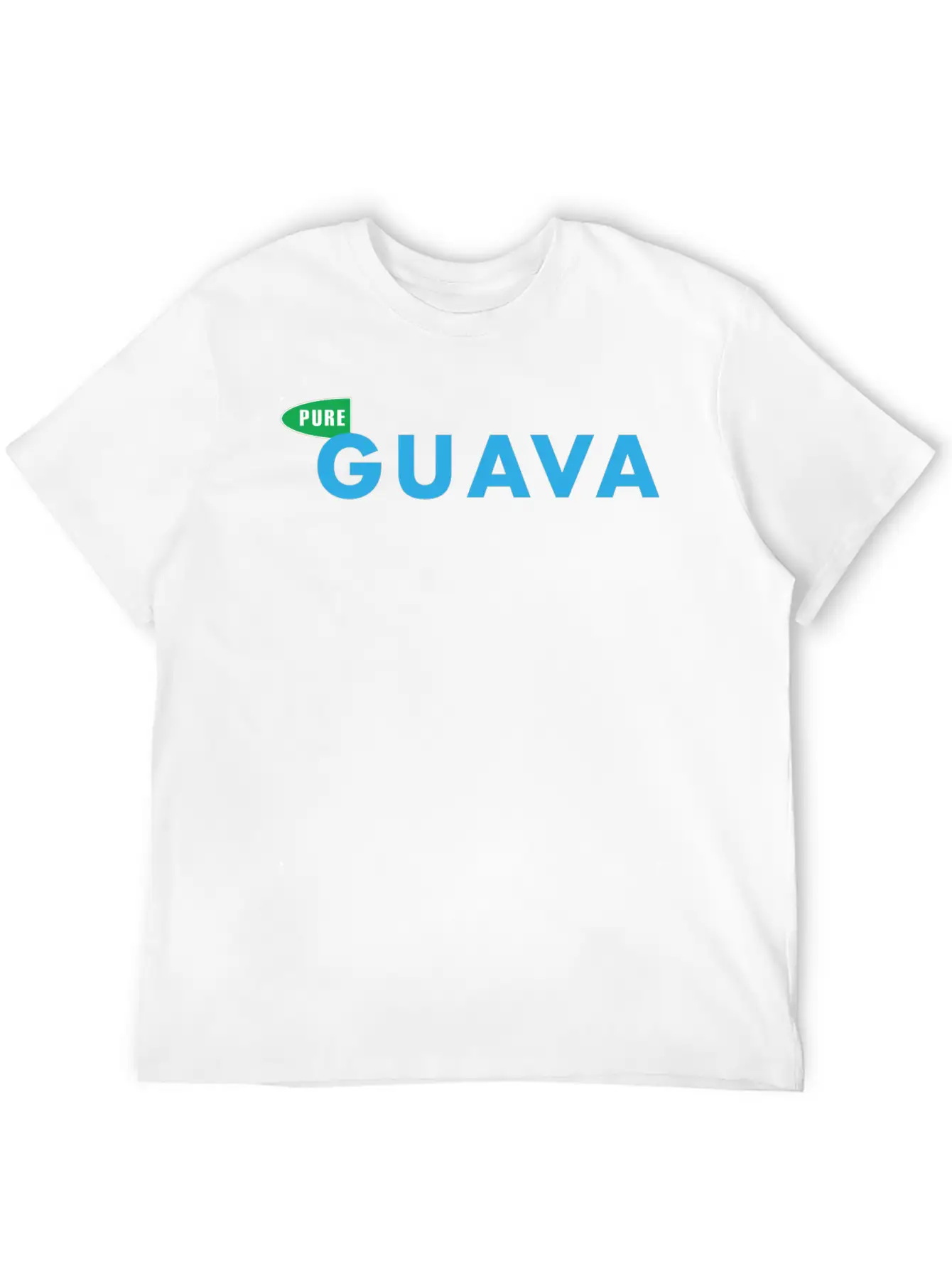Pure Guava CD Logo Basic Graphic T-Shirt – Daily Comfort In Soft Cotton