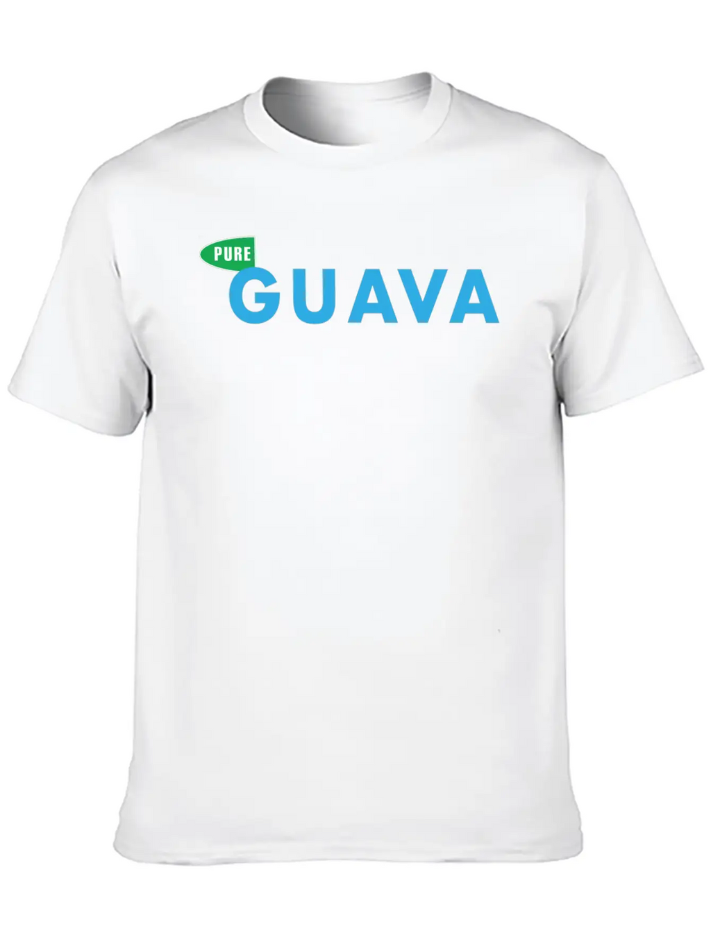 Pure Guava CD Logo Basic Graphic T-Shirt – Daily Comfort In Soft Cotton