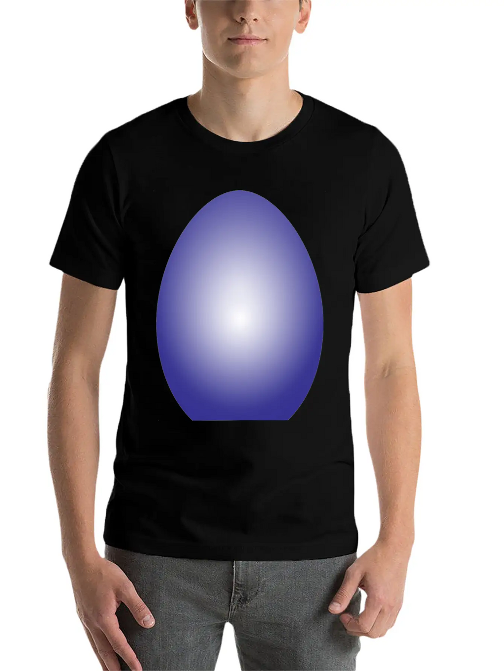 Purple Easter Egg Breathable Soft Cotton T-Shirt – Timeless Casual Look
