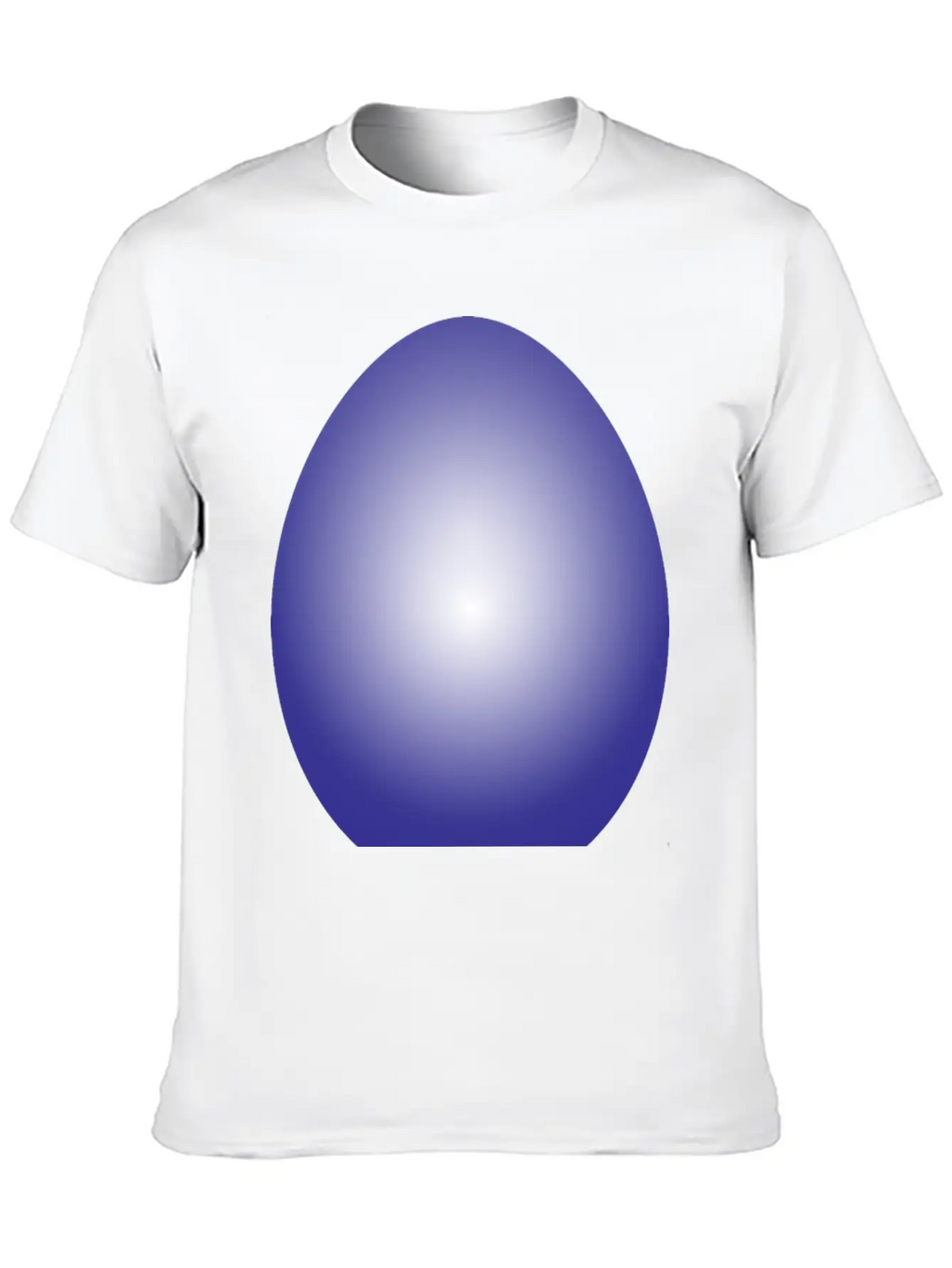Purple Easter Egg Breathable Soft Cotton T-Shirt – Timeless Casual Look