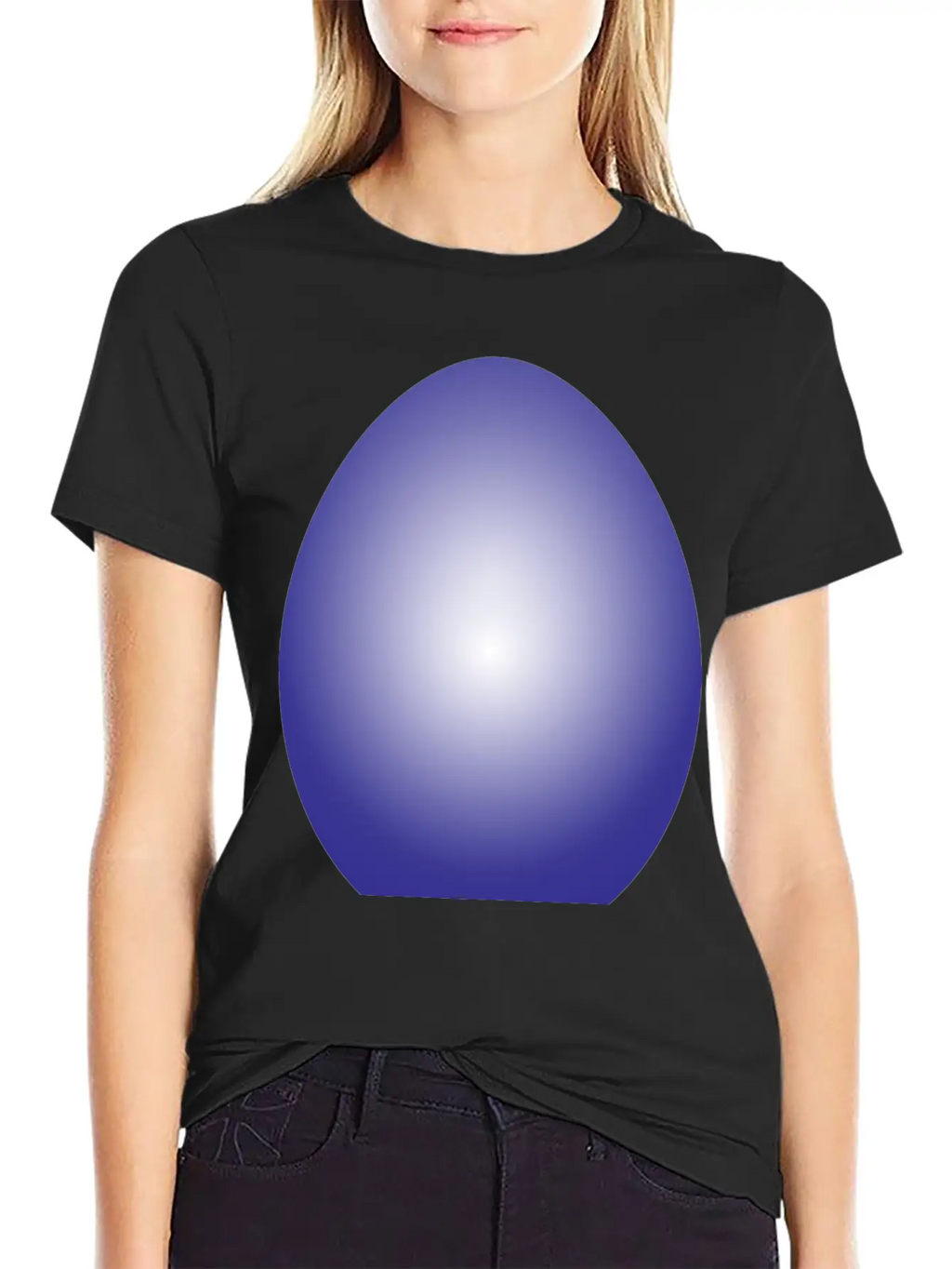 Purple Easter Egg Breathable Soft Cotton T-Shirt – Timeless Casual Look