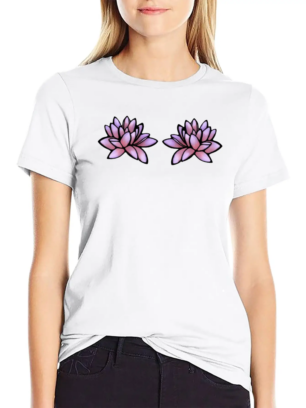 Purple Lily Classic Cotton Tee – Unisex Comfort For Any Season