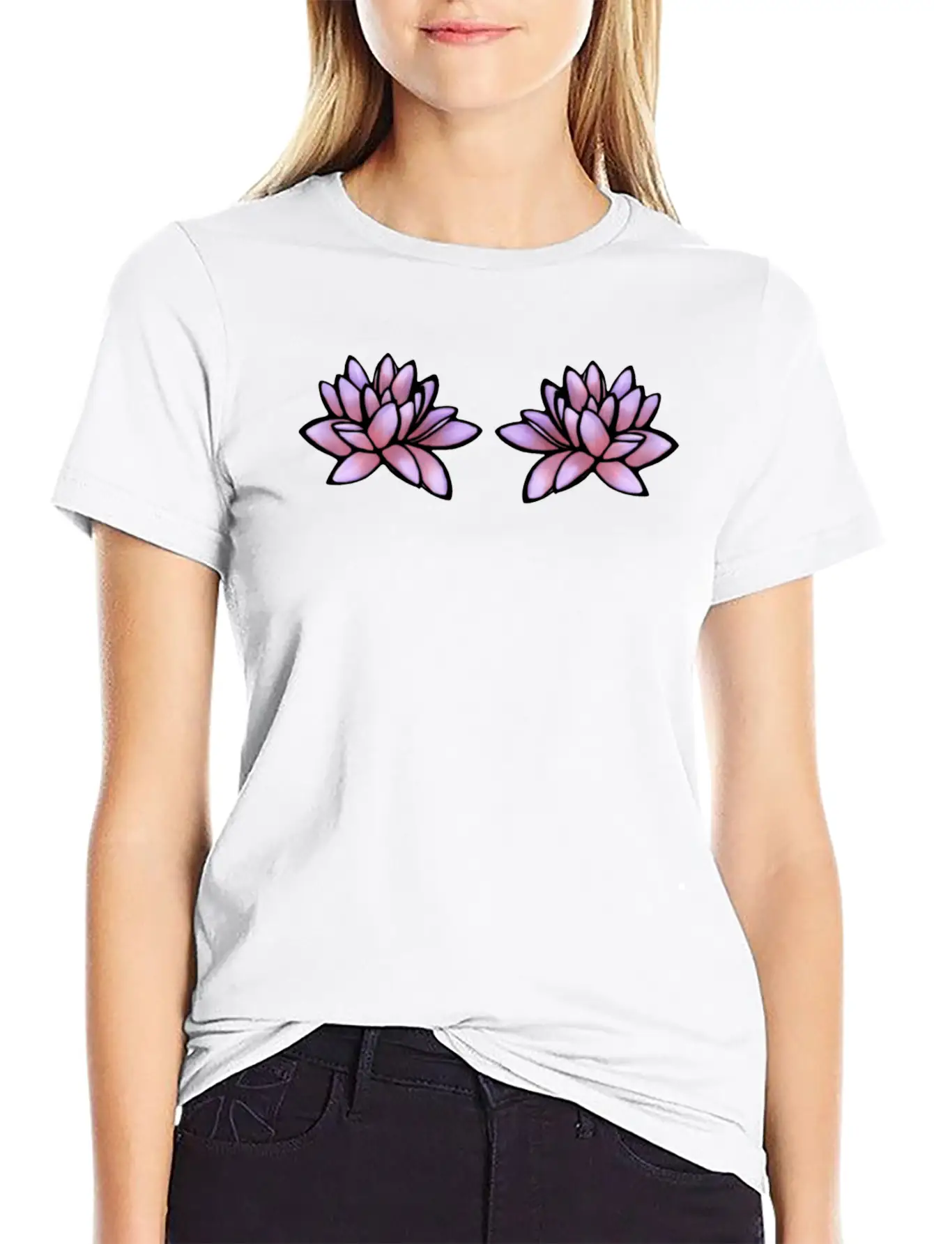 Purple Lily Classic Cotton Tee – Unisex Comfort For Any Season