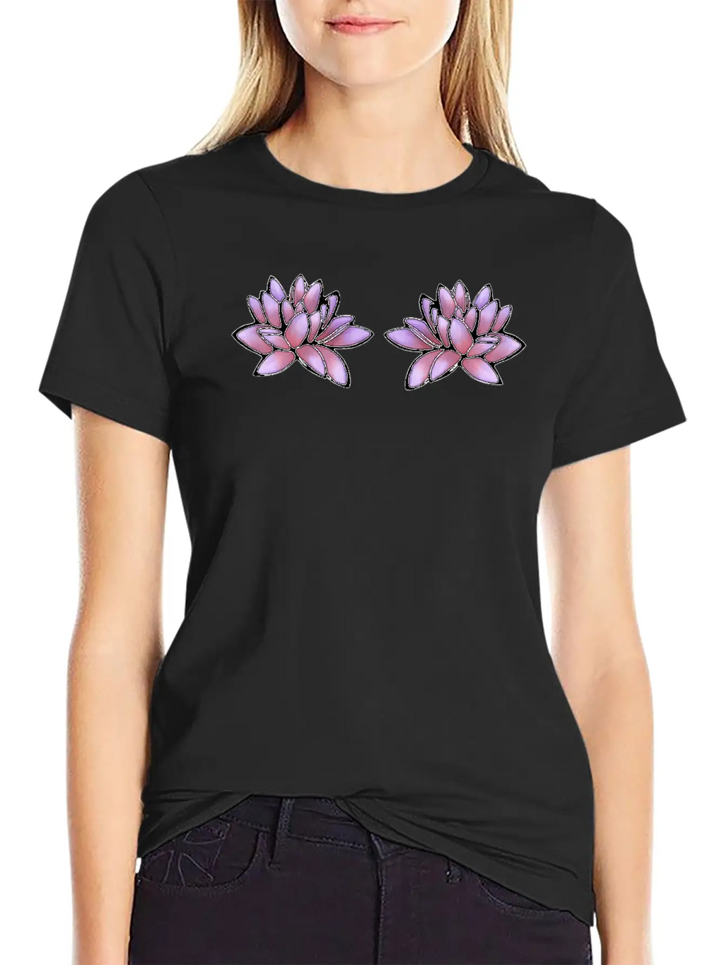 Purple Lily Classic Cotton Tee – Unisex Comfort For Any Season