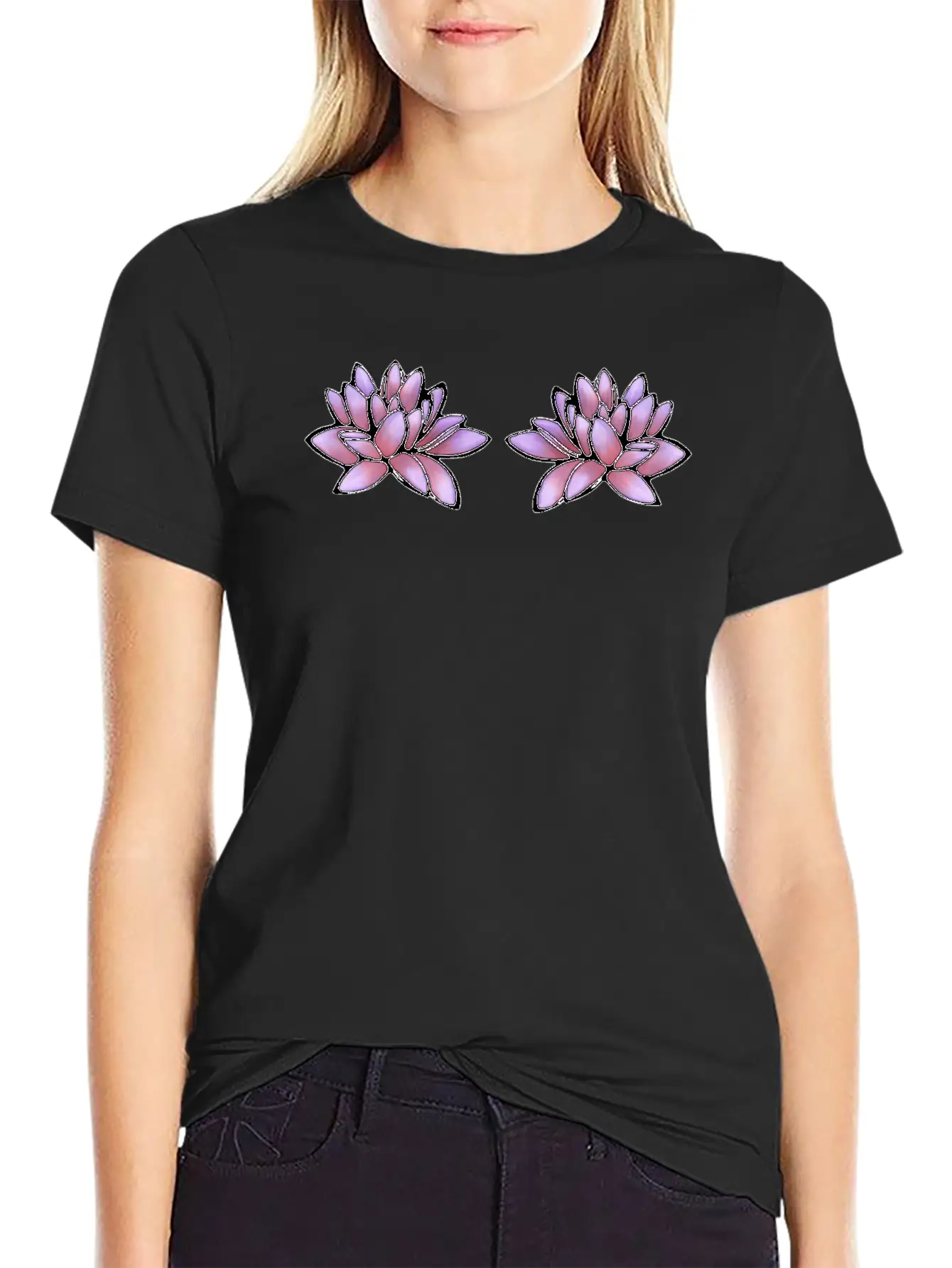 Purple Lily Classic Cotton Tee – Unisex Comfort For Any Season