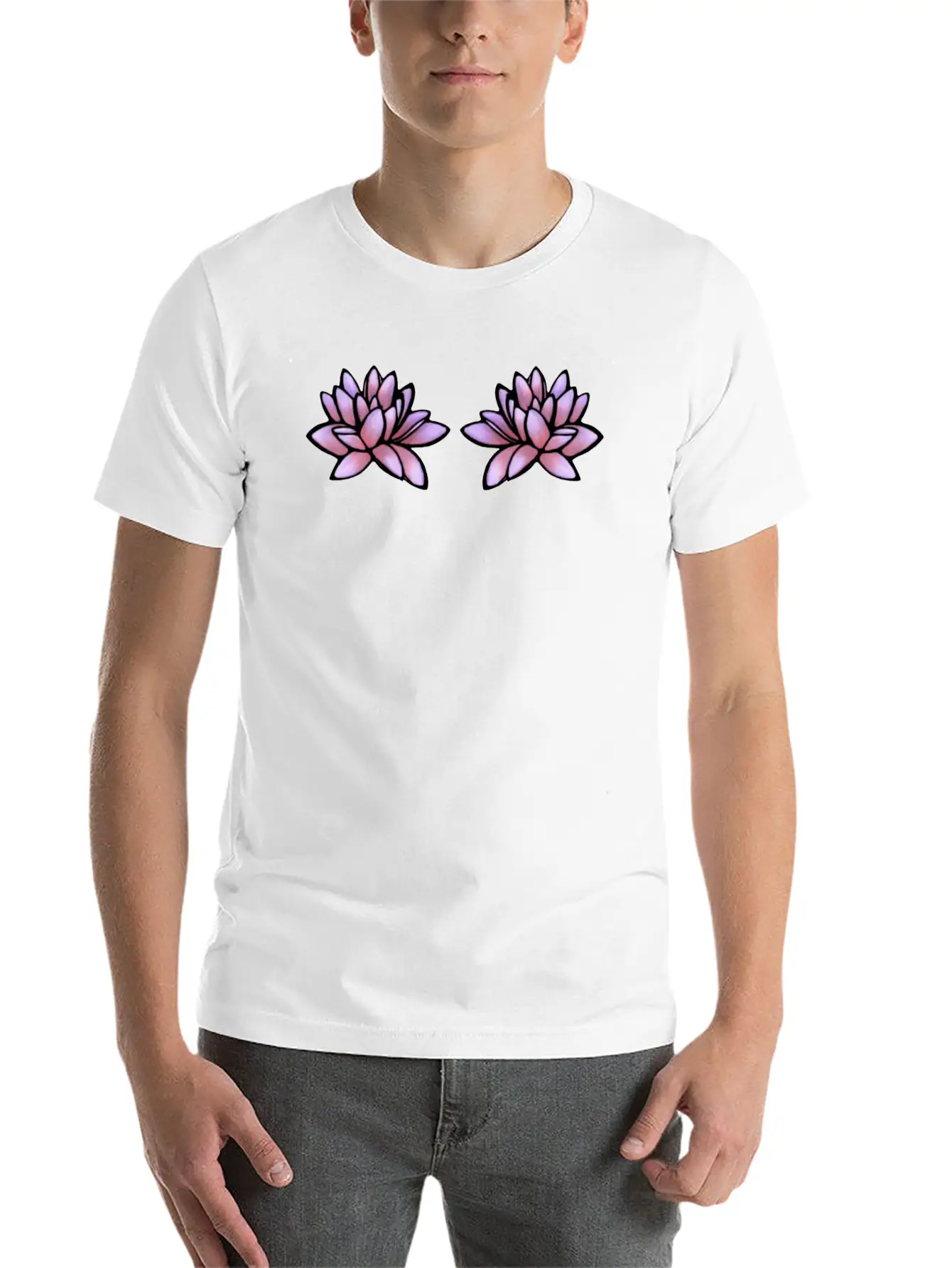 Purple Lily Classic Cotton Tee – Unisex Comfort For Any Season