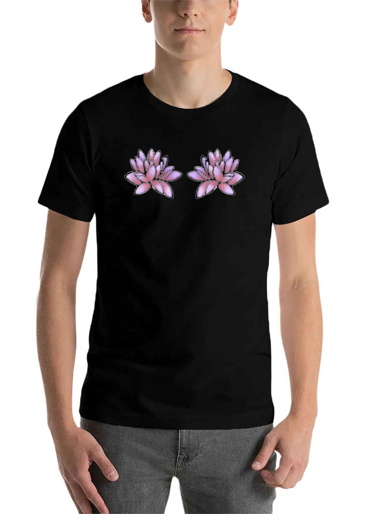 Purple Lily Classic Cotton Tee – Unisex Comfort For Any Season