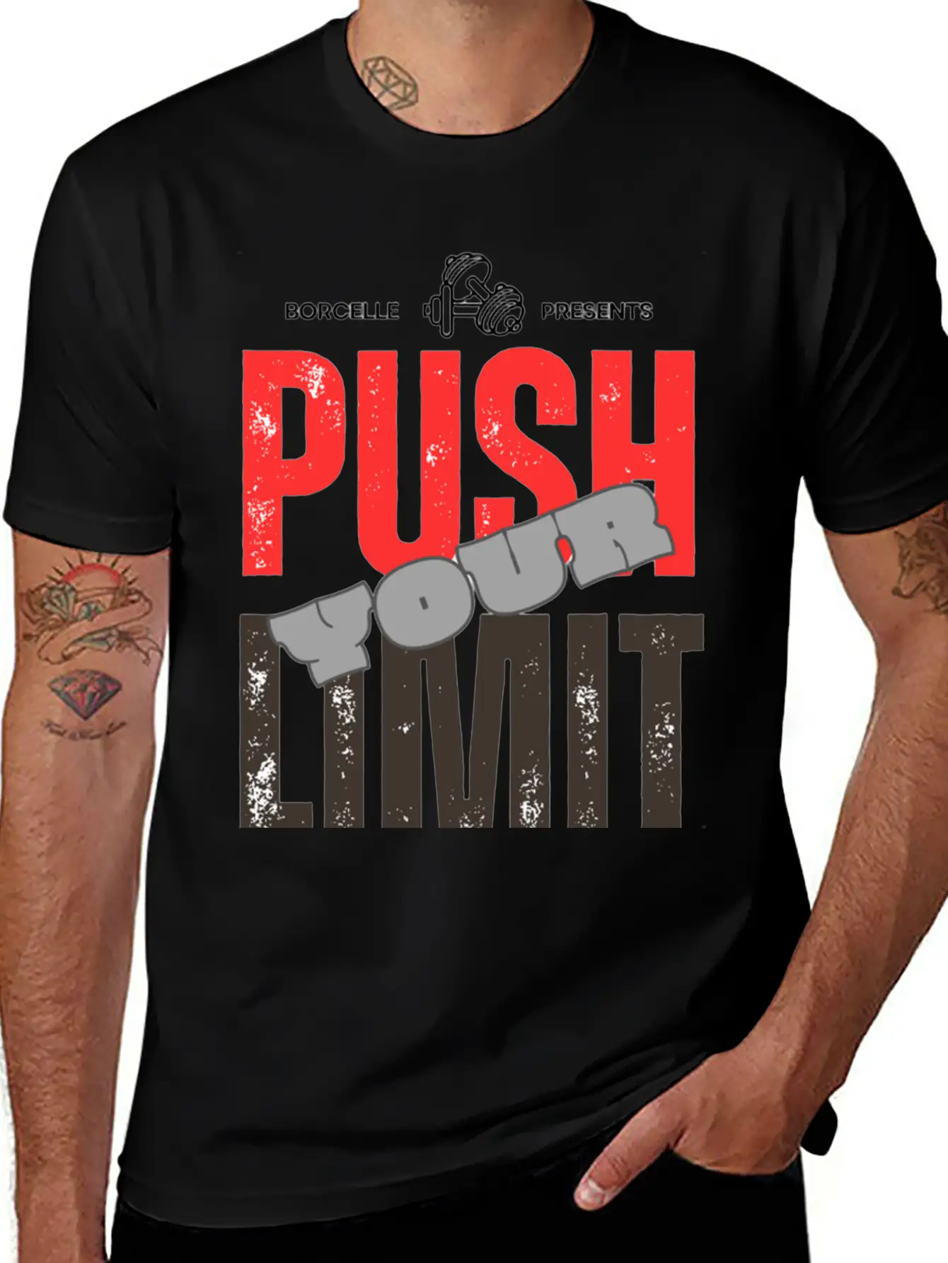 Push Your Limit Relaxed Everyday Tee – Lightweight And Durable Cotton