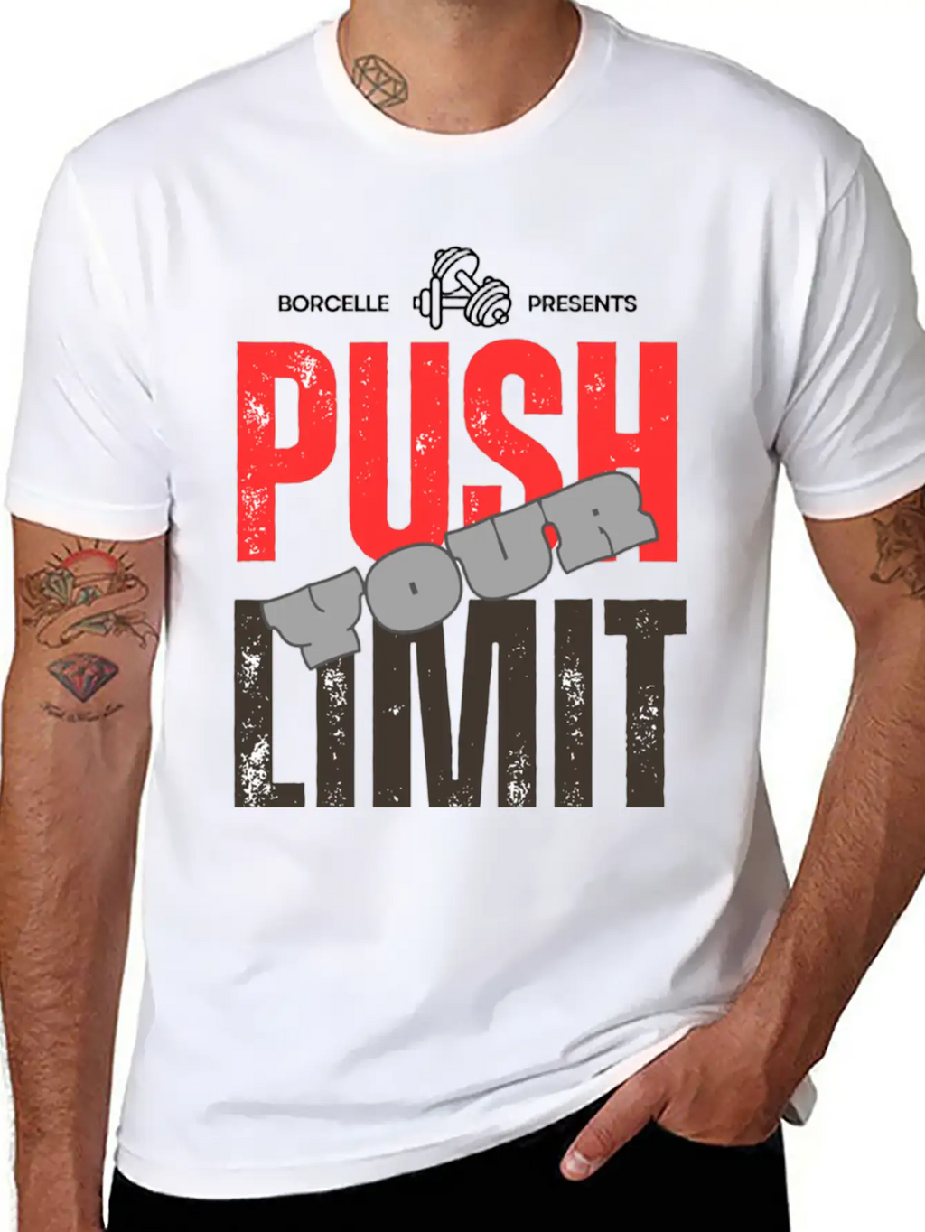 Push Your Limit Relaxed Everyday Tee – Lightweight And Durable Cotton