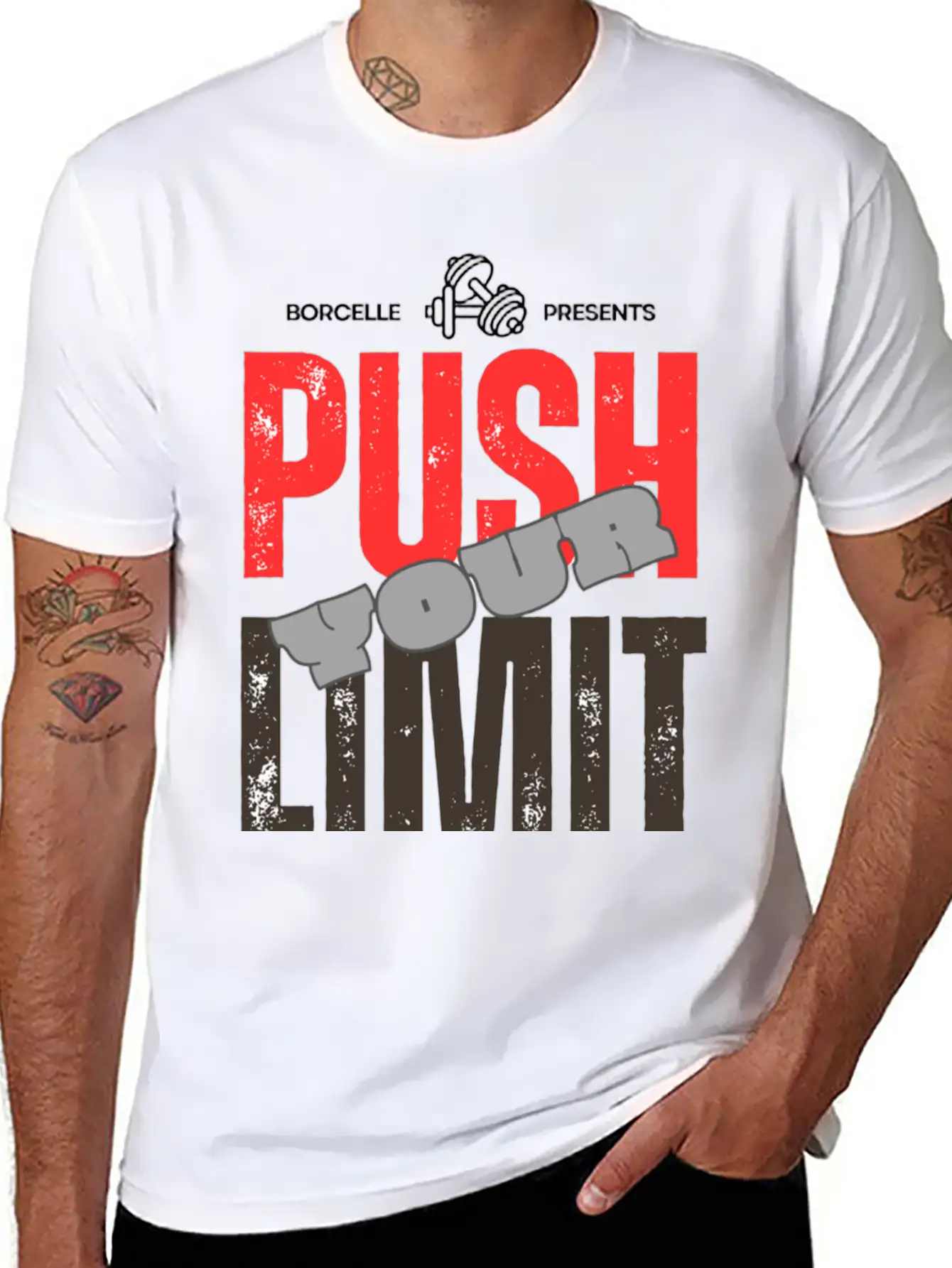 Push Your Limit Relaxed Everyday Tee – Lightweight And Durable Cotton