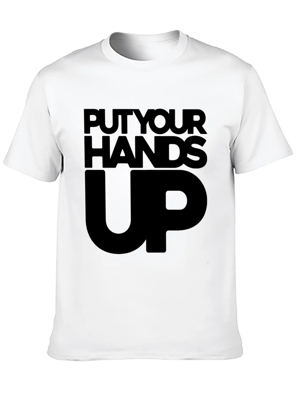 Put Your Hands Up Singer Gift Concert Festival Classic Cotton Tee – Unisex Comfort For Any Season