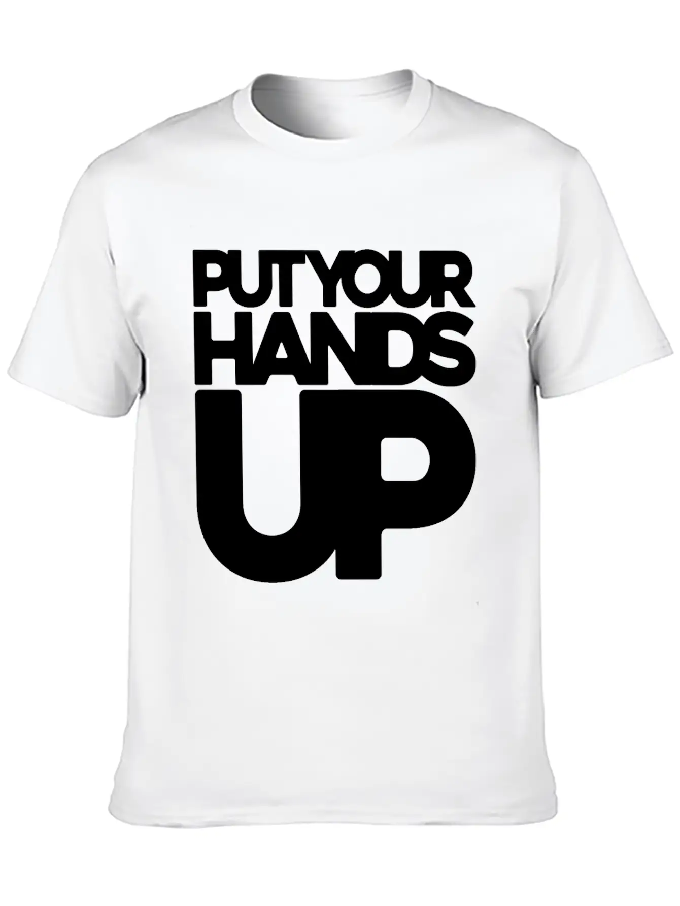 Put Your Hands Up Singer Gift Concert Festival Classic Cotton Tee – Unisex Comfort For Any Season